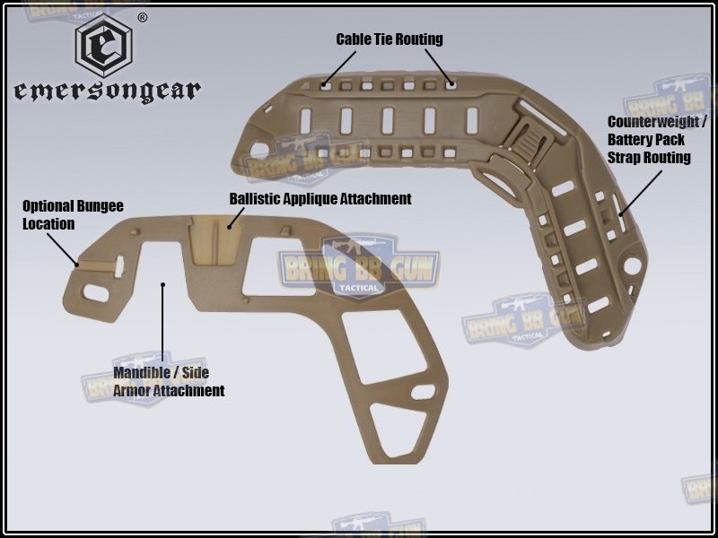 หมวก FAST SF SUPER HIGH CUT ยี่ห้อ Emerson (Emersongear Fast SF Super High Cut Tactical Helmet) (Ultra High Cut) (Super High Cut) (Tactical Helmet) (OPS-C)