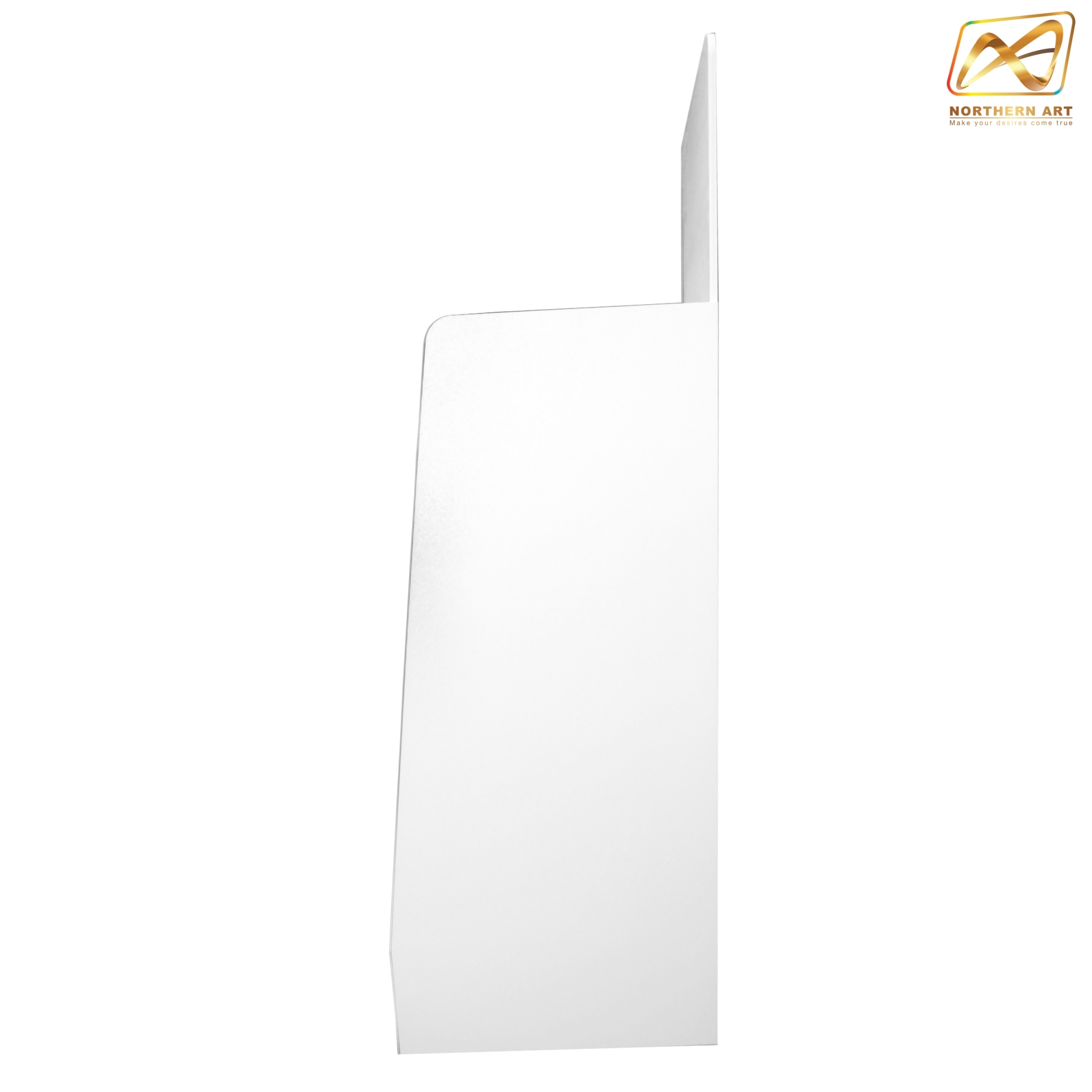 ชั้นวางสินค้าพลาสวูด 4 ชั้น ขนาด (W)50 x (D)40 x (H)118 ซม. พลาสวูดสีหนา 8 มม. พร้อมงานพิมพ์