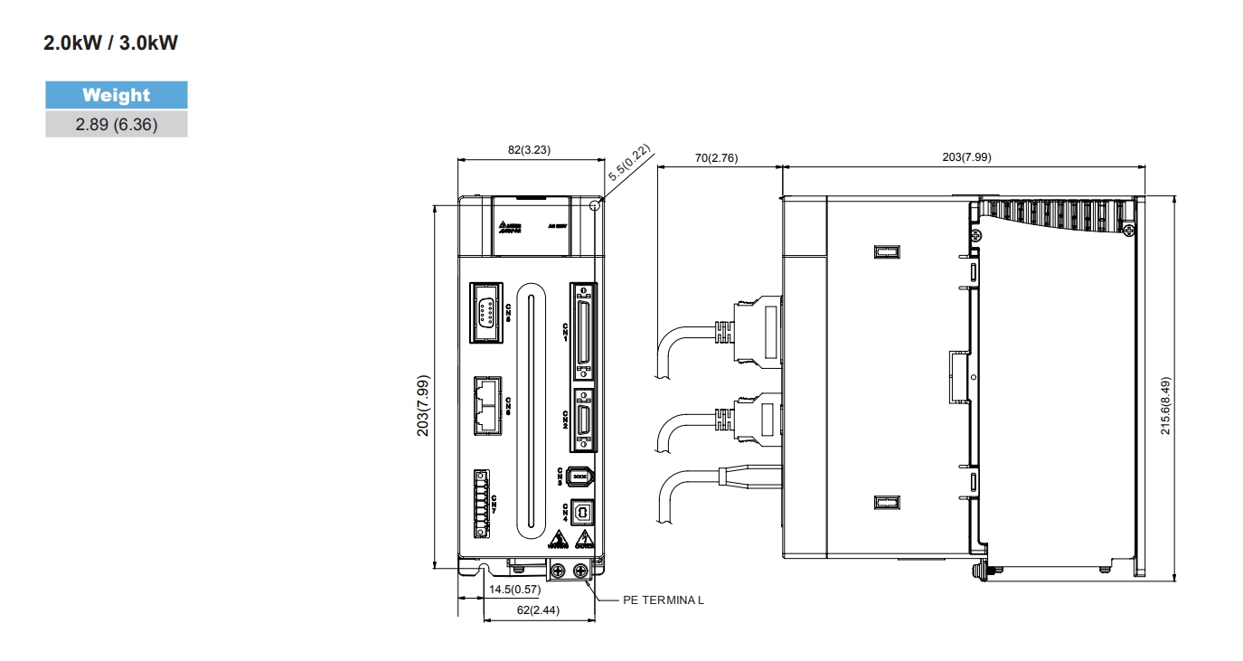 Delta AC Servo Drive ASD-A2-2023-E 2KW , 220V 3-Phase, EtherCAT