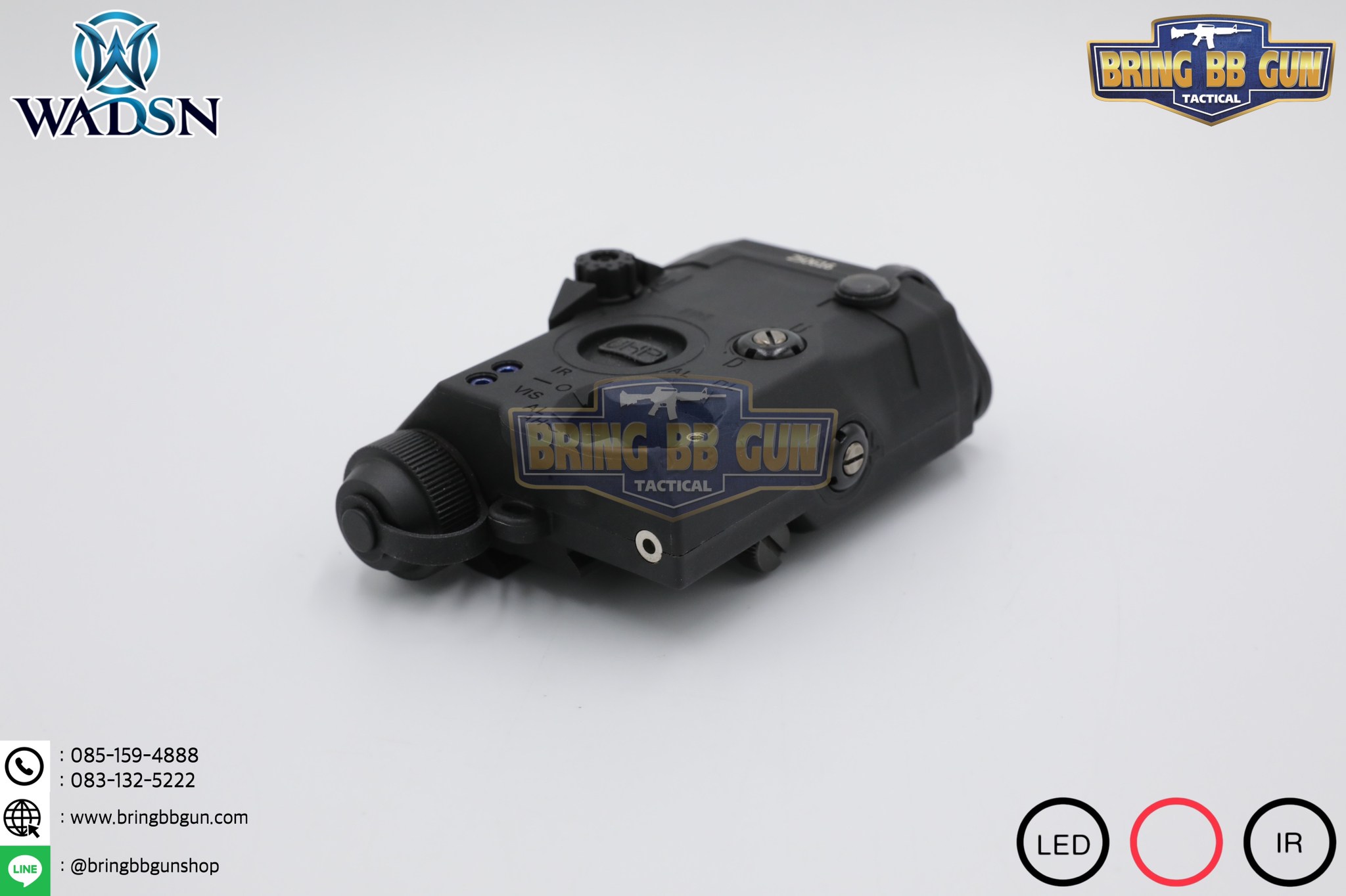 กล่อง PEQ-15 LA-5C Laser Pointer ยี่ห้อ WADSN รุ่น Real Grade (รุ่น Top) รุ่นไฟฉาย และ เลเซอร์สีแดง