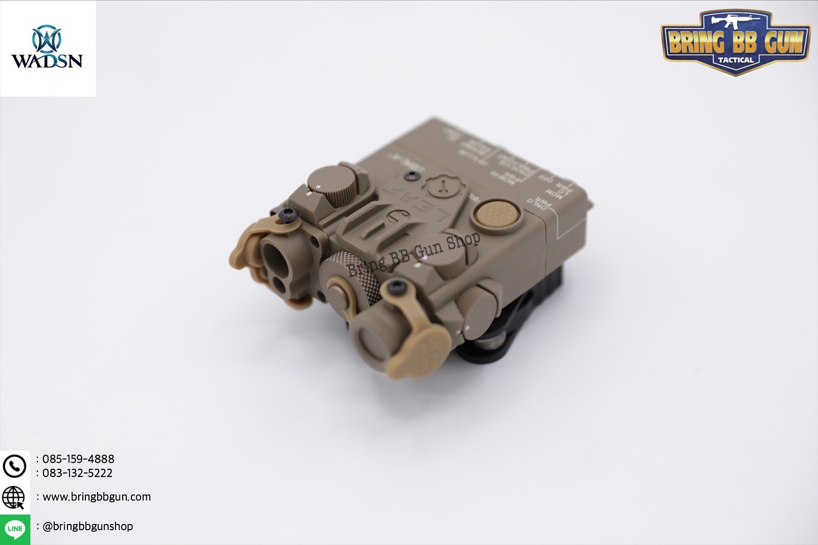 กล่องAN/PEQ-15A รุ่น DBAL-A2 (เลเซอร์ชี้เป้าอย่างเดียว) ยี่ห้อ WADSN รุ่น บอดี้พลาสติก (Dual Beam Aiming Laser - Advanced2)