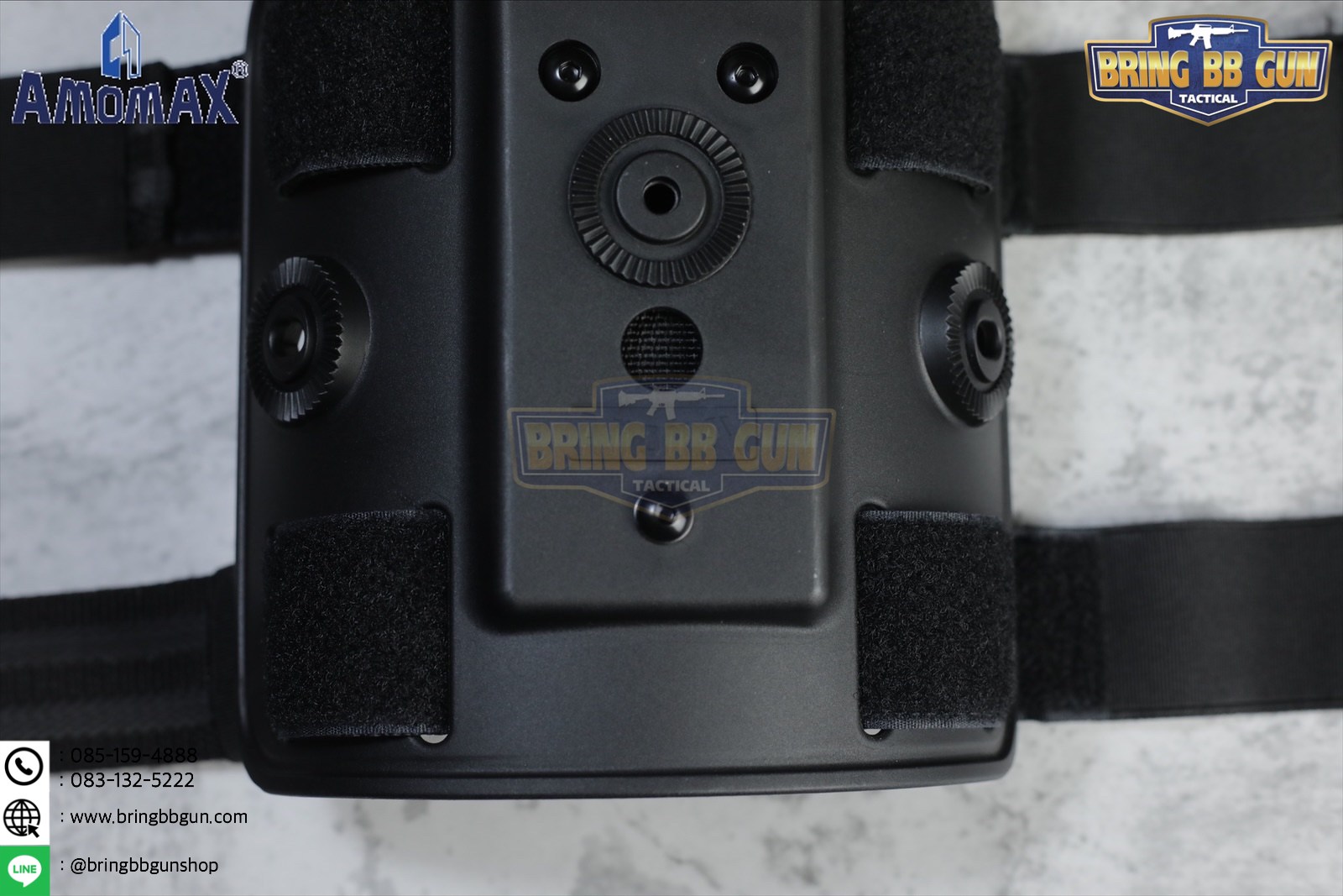 เพลทรัดต้นขา ยี่ห้อ Amomax (Amomax Drop Leg Platform)