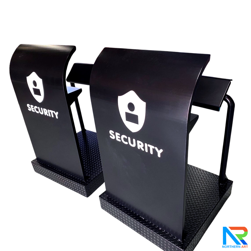 โพเดียมรปภ. เหล็กรุ่น GR-02 ขนาด (W) 85 x (L) 85 (H) 135 ซม. แข็งแรง ทนทาน ( สั่งผลิตสีที่ต้องการได้ )