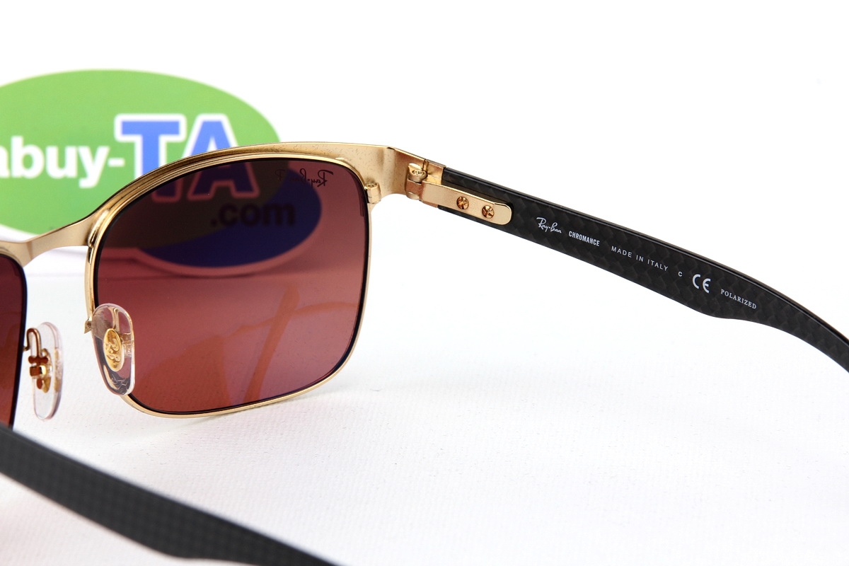 RayBan Carbon Fiber RB8319CH 9076K9 Chromance Polarized Lens