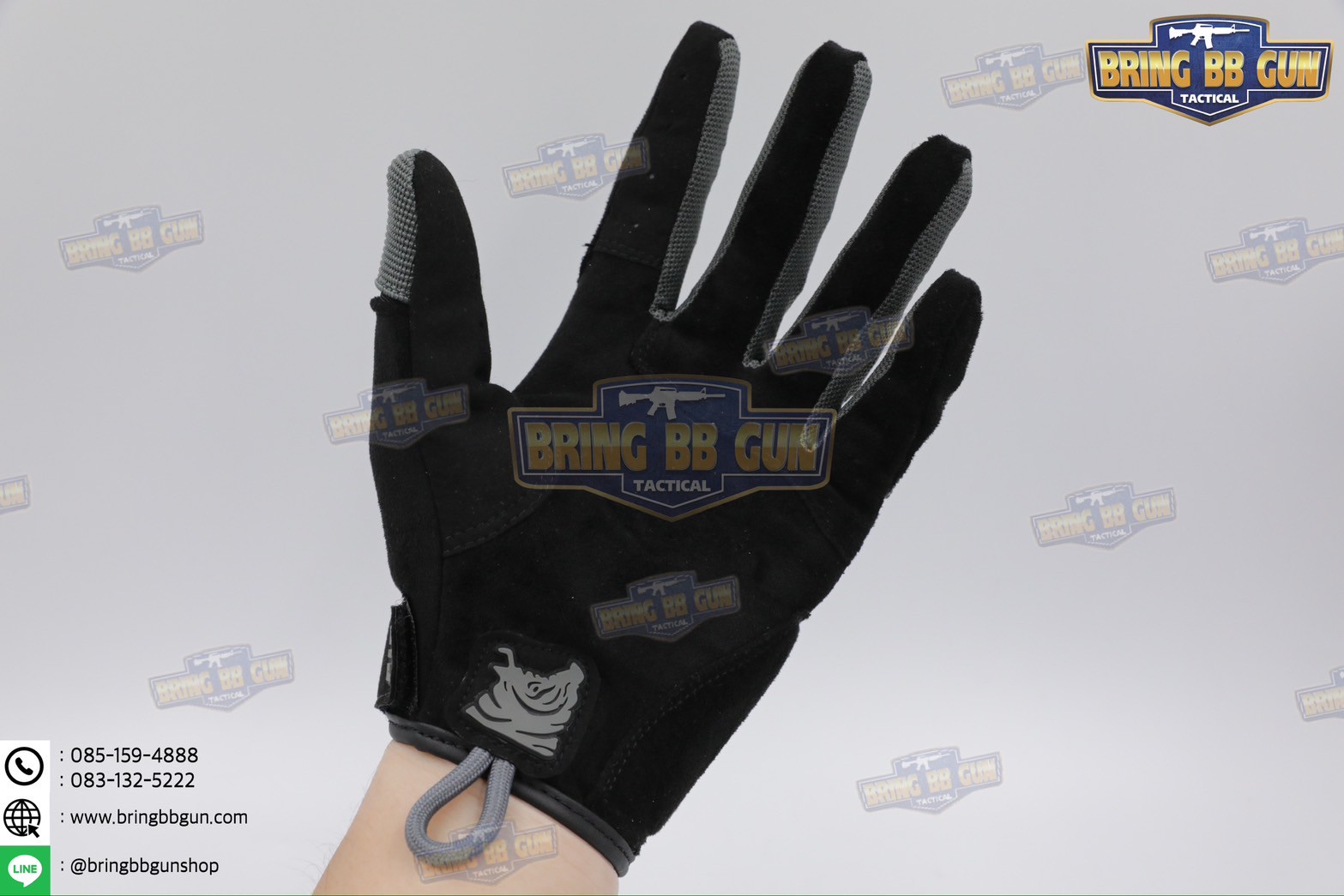 ถุงมือเต็มนิ้ว ทรง Alpha (Tactical Glove) (ถุงมือหมูป่า) (Full Dexterity Tactical Glove)