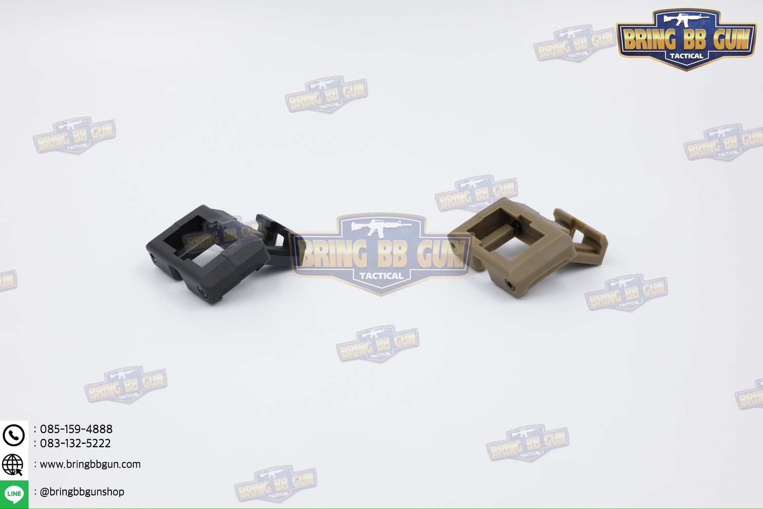 เคสสวิตซ์หางหนูแบบคู่ จับราง Picatinny (เอียง45องศา) (เคสสวิตซ์หางหนู2ทาง) (Dual Picatinny Offset for Modbutton Lite)