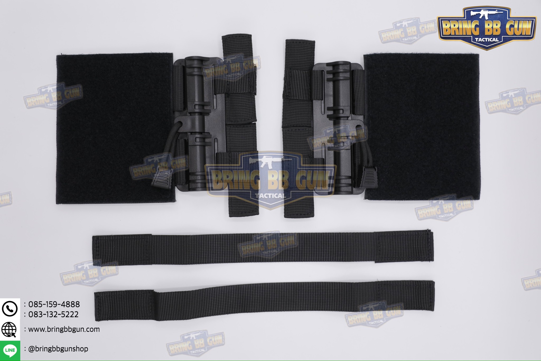 ชุดเซ็ตปลดเสื้อเกราะไว (ชุดปลดไวเสื้อเวส QR1) (Molle Quick Release Buckle Set)