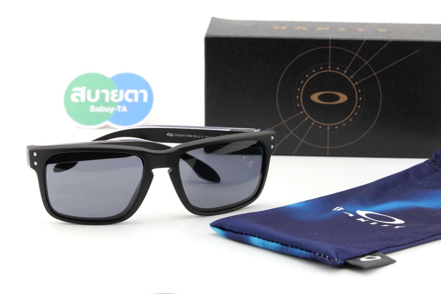 Oakley HOLBROOK Matte Black / Prizm Grey SKU#OO9244-78 (ASIA FIT)