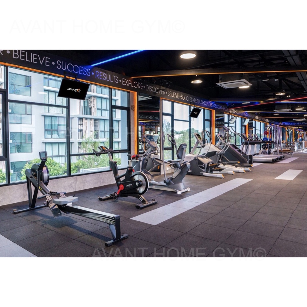 พร้อมส่ง* ส่งฟรี !! Rubber Tile แผ่นบล็อกยางกันกระแทก Home Gym Fit