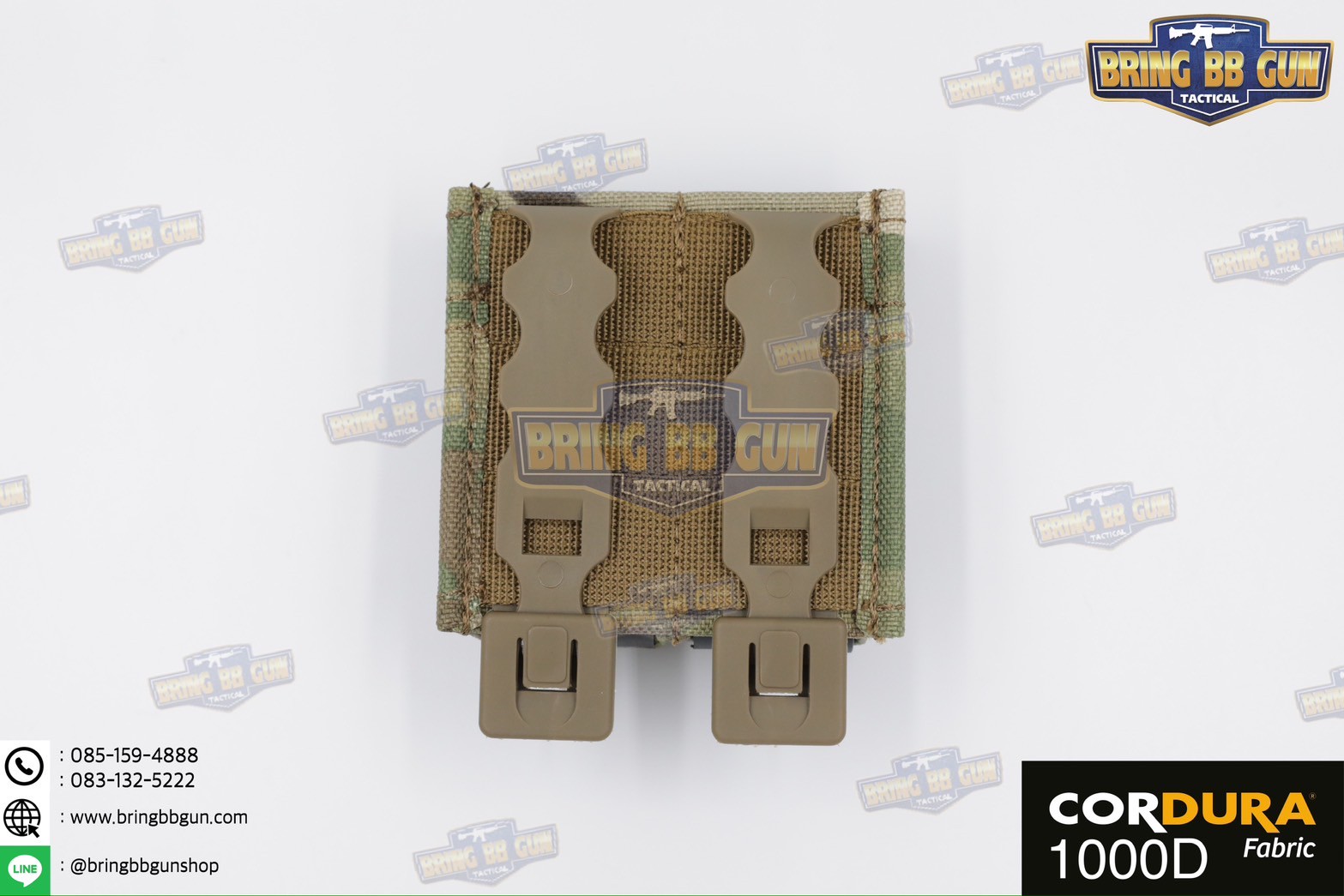 เพ้าแม็กกาซีนปืนสั้นแบบคู่ ทรง ESS รุ่น 9mm. (ซองแม็กกาซีนแบบคู่ ESS รุ่น 9mm.) (FAST 9mm. Double Soft Pouch)