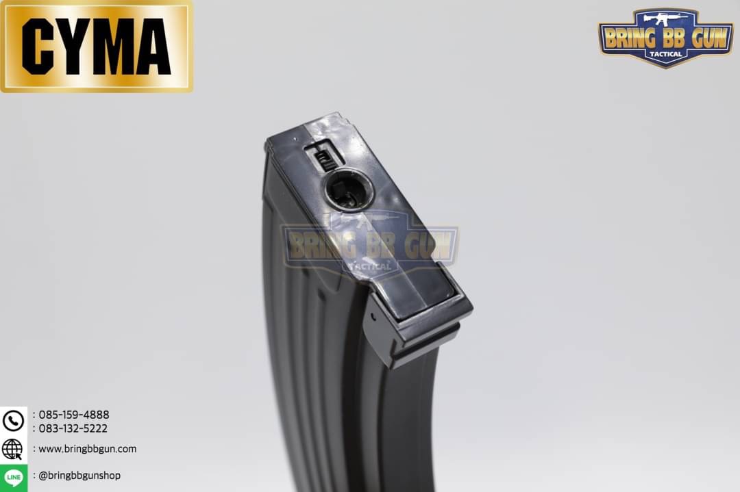 แม็กกาซีน AK ยี่ห้อ Cyma แบบstand(ไม่ต้องปั่น) ทรง เหล็ก (AK Mid-cap magazine)