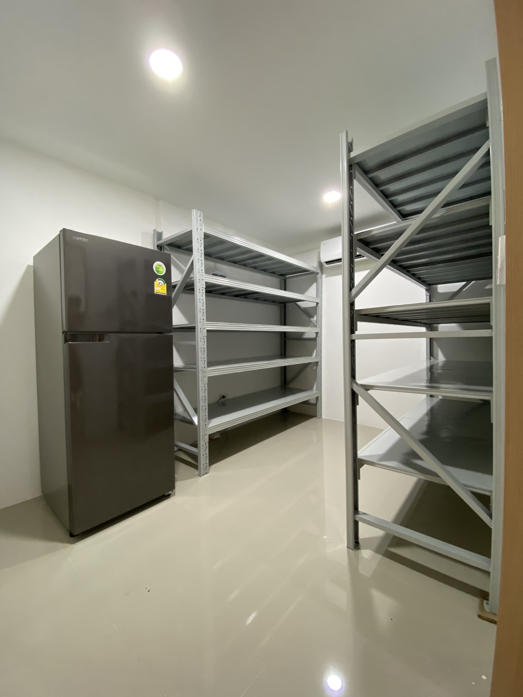 ชั้นเหล็กวางสินค้า Micro Rack 200x200x60cm. สีขาว(อมเทา)