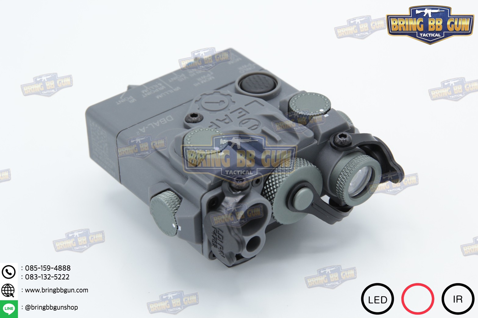 กล่องANPEQ-15A รุ่น DBAL-A2 บอดี้พลาสติก (Dual Beam Aiming Laser - Advanced2)