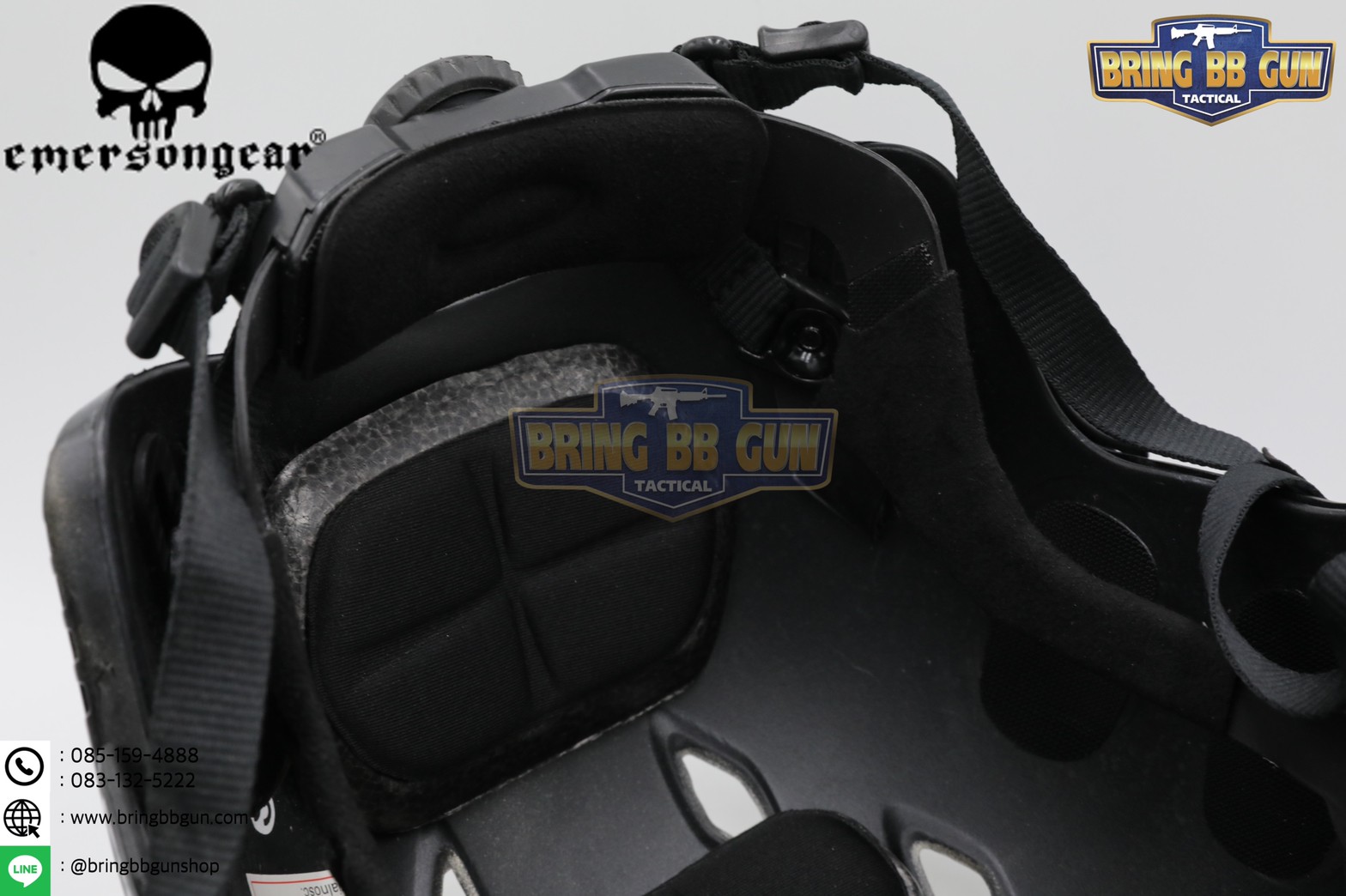 หมวกฟาส ยี่ห้อ Emerson รุ่นปรับท้ายทอยได้ (Fast Helmet BJ Type) สีทอง-ดำ