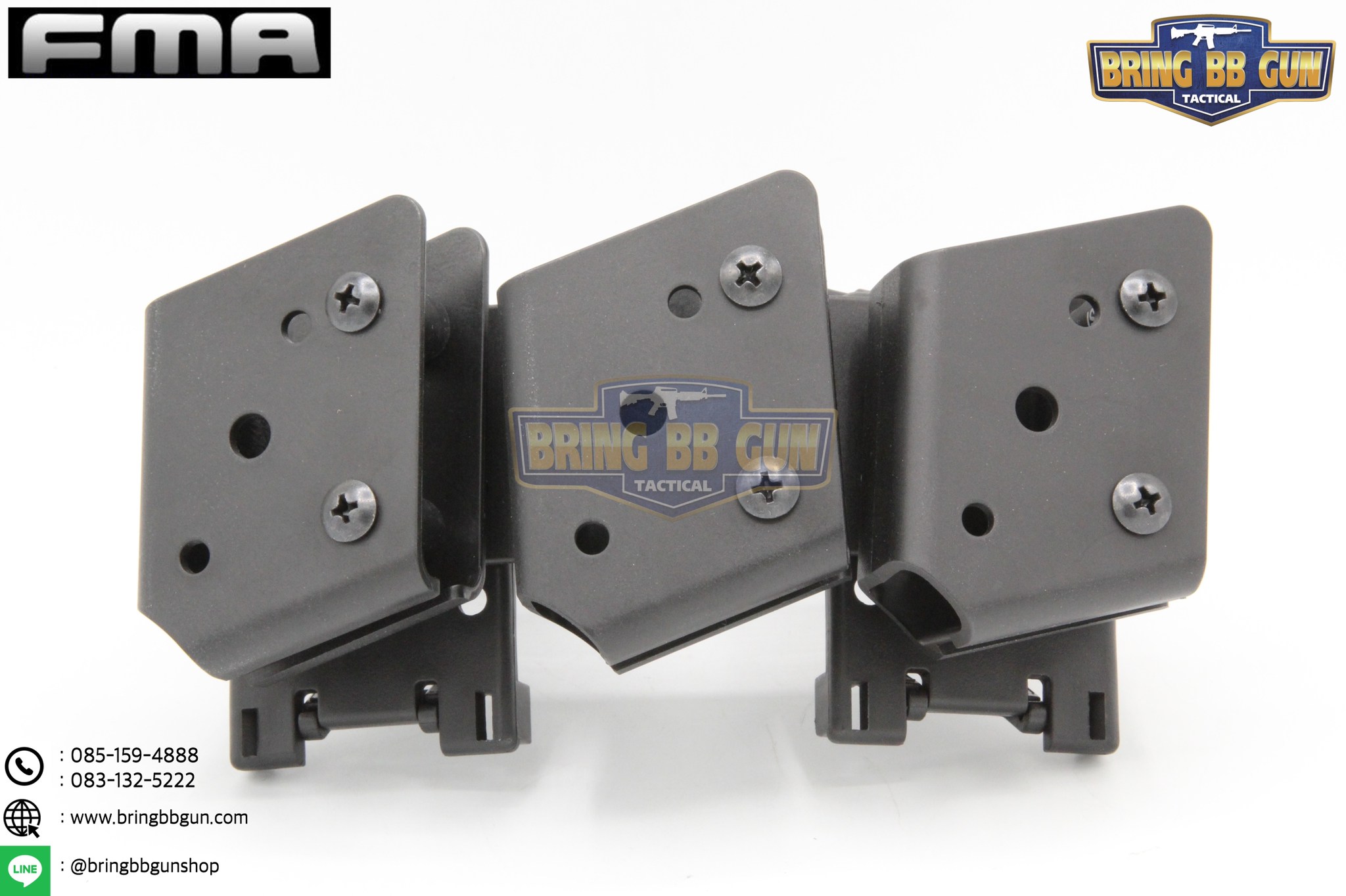 ซองแม็กกาซีนปืนสั้น 9mm.(ซองแม็กกาซีนปืนสั้นสามช่อง) (IPSC pouch for 9mm.) FMA