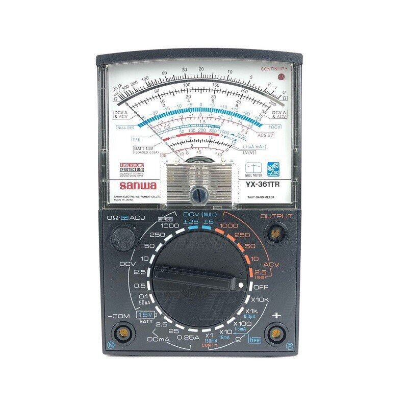 มิเตอร์ มัลติมิเตอร์อนาล็อก เครื่องมือวัดทางไฟฟ้า | YX-361TR SANWA | 06-06-0001