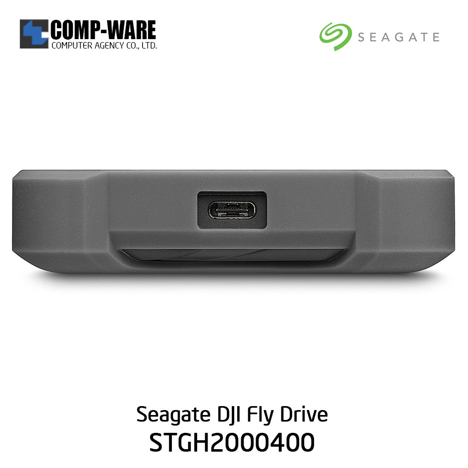 Seagate 2TB DJI Fly Drive for Drone Footage - Portable Drive with Micro SD Card Slot and USB-C to USB-C cable STGH2000400