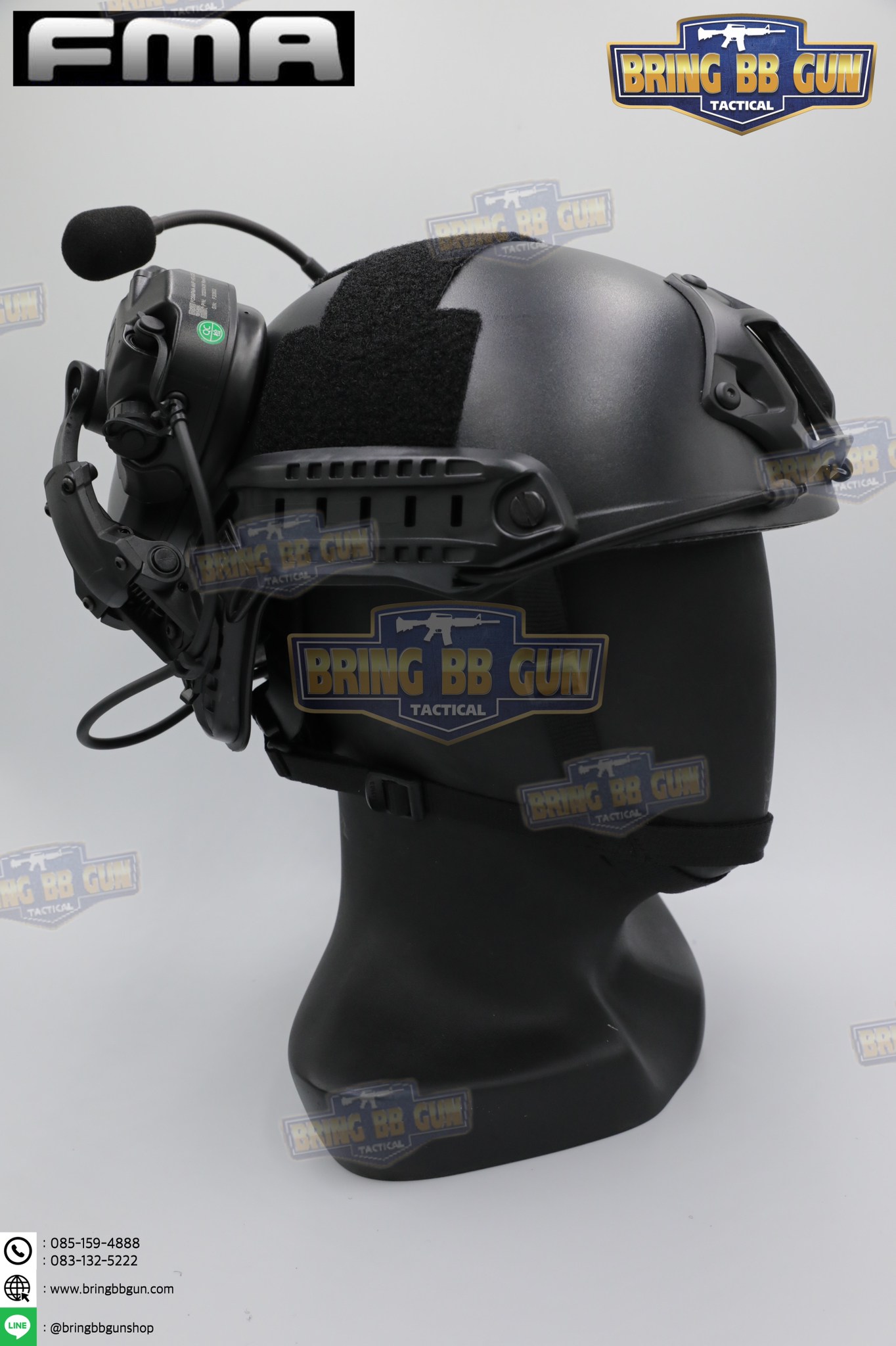 หูฟังสื่อสารตัดเสียงได้ ทรง Ops-Core AMP ยี่ห้อ FMA (FCS AMP tactical communication shooting headset noise reduction) (AMP)