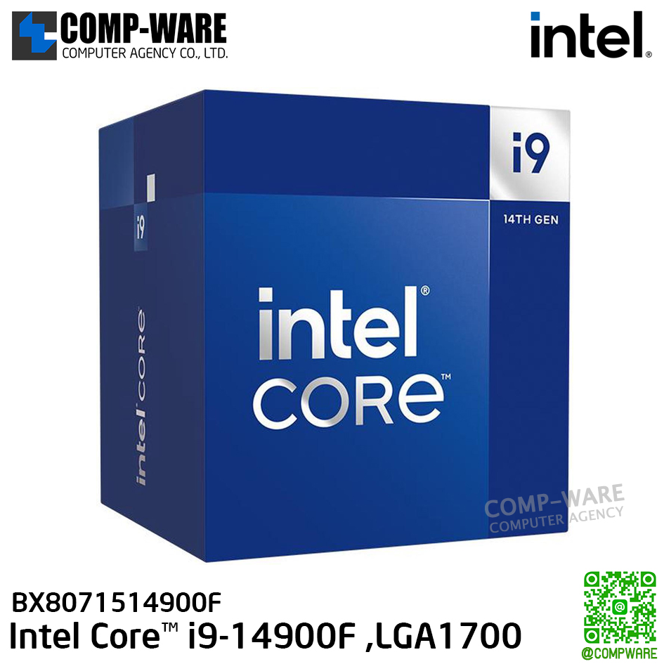 CPU BX8071514900F Intel® Core™ i9-14900F Desktop Processor, 24 core/32 Thread, LGA1700 - 3Y Warranty