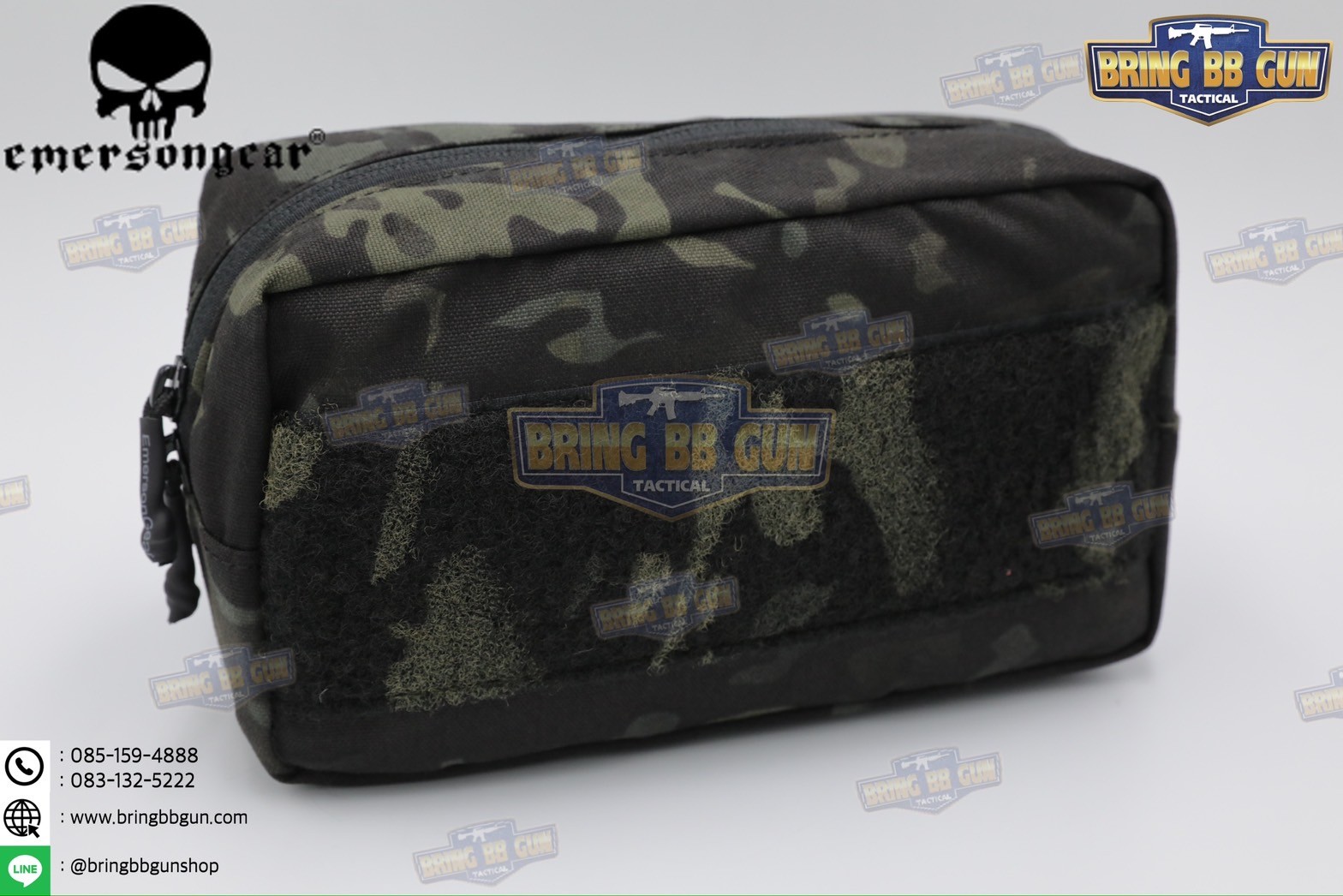 กระเป๋าจิงโจ้ติดเสื้อเวส ทรงสี่เหลี่ยม ยี่ห้อ Emerson (Emersongear Tactical Action Pouch) (Armor Carrier Drop Pouch) (Lower Accessories Pouch) (Drop Pouch)