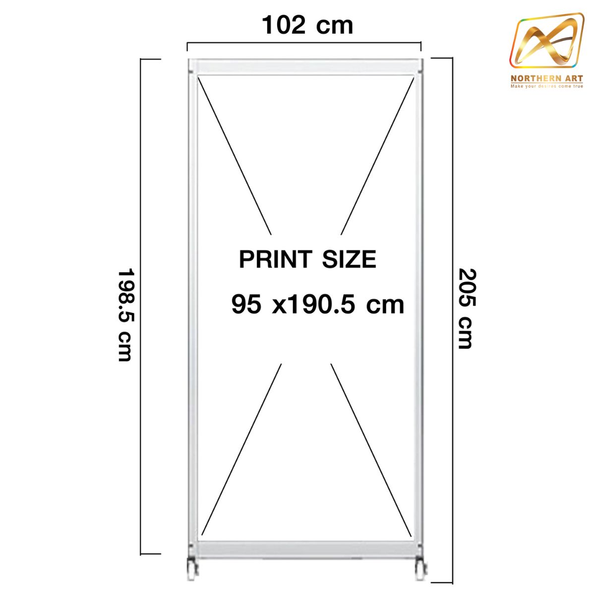 บอร์ดจัดนิทรรศการ บอร์ดอะลูมิเนียม ตั้งตรงต่อเนื่อง 4 บาน ขนาด 100x200 ซม. ถอดประกอบได้ มีล้อเลื่อน พับได้ เคลื่อนย้ายสะดวก