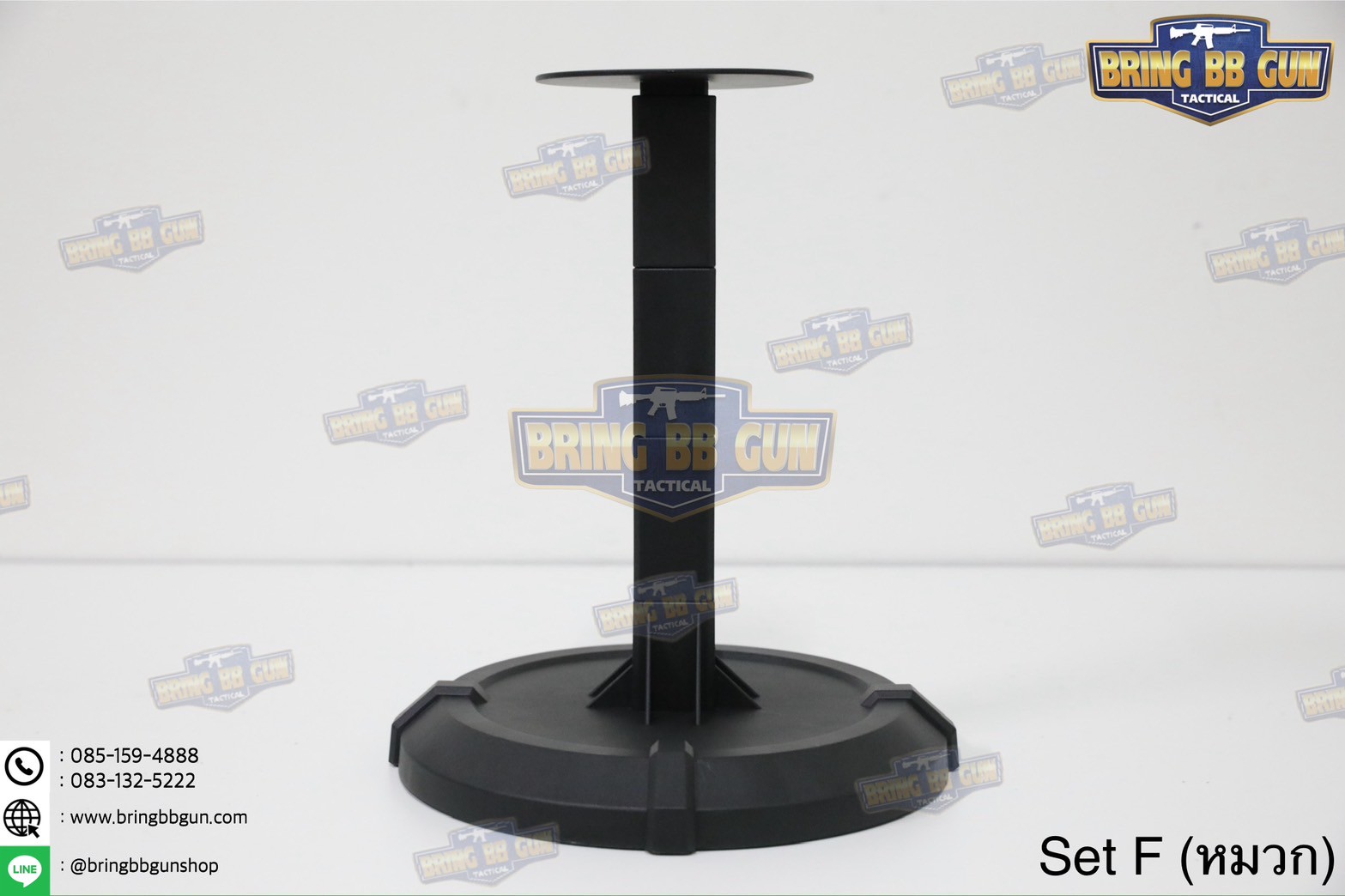 แท่นวางหมวก-เสื้อเวส-เข็มขัด (เสาแขวนหมวก-เสื้อเวส-เข็มขัด) (ที่แขวนอเนกประสงค์) (Equipment Display Stand)