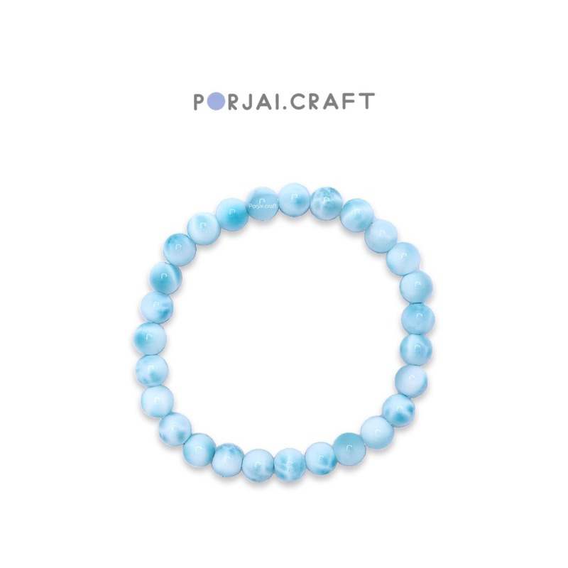 Larimar Bracelet กำไลลาริมาร์ 6mm