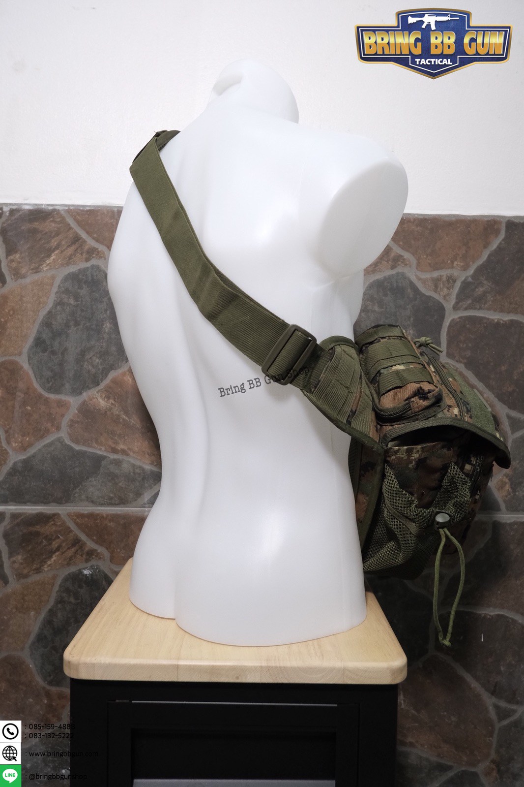 กระเป๋าสะพายข้าง-คาดอก รุ่น ทรงสามเหลี่ยม (เป้สะพายหลัง)