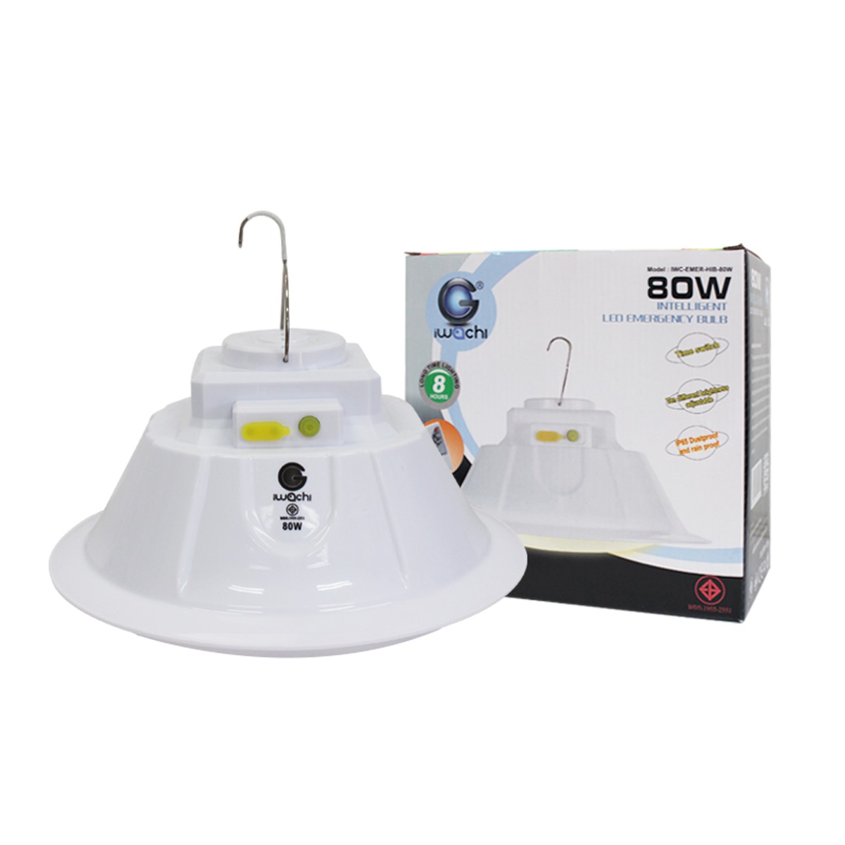 IWC-EMER-HIB-REMOTE-80W-WH+WW โคมไฮเบย์ฉุกเฉิน (3 แสง พร้อมรีโมท)