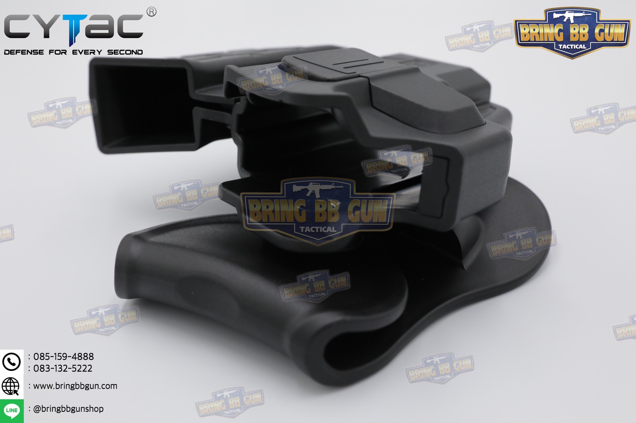 ซองปืนพกนอกปลดนิ้วชี้ + ซองแม็กกาซีน ยี่ห้อ Cytac รุ่น Glock19/Glock19X