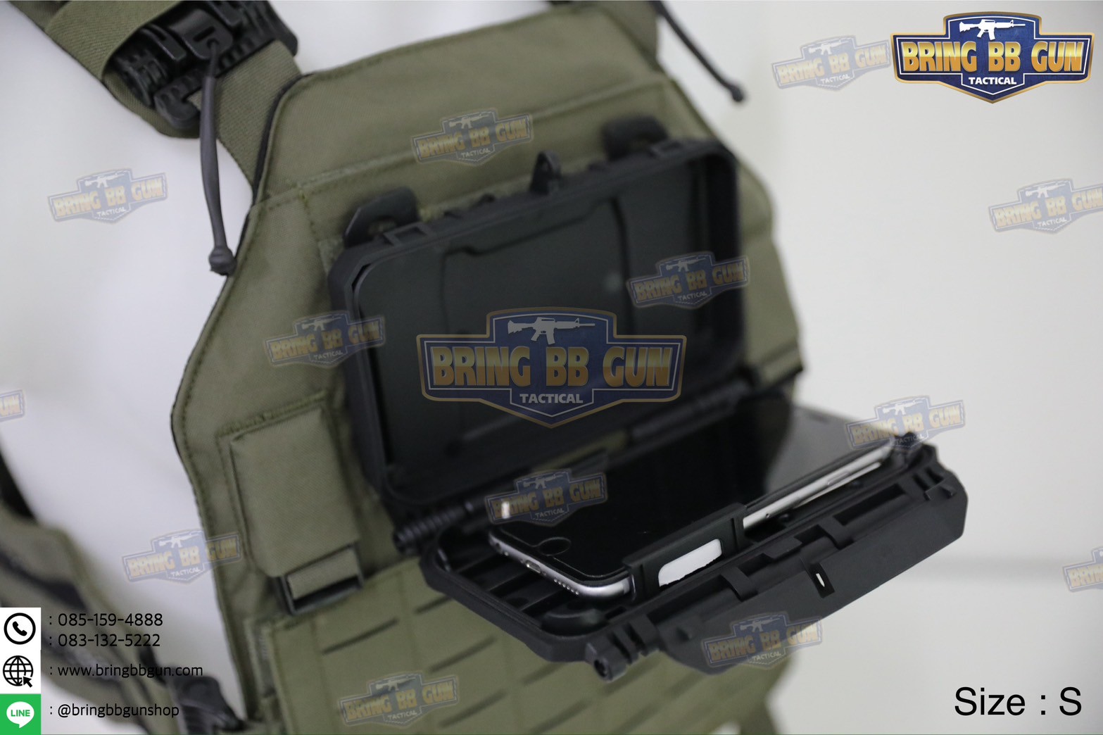 เคสโทรศัพท์ติดเสื้อเวสทรงกล่อง DarkVault 2.0 Case Smartphone Protection(Equipment Storage Box V.2) (Folded Navigation Board)