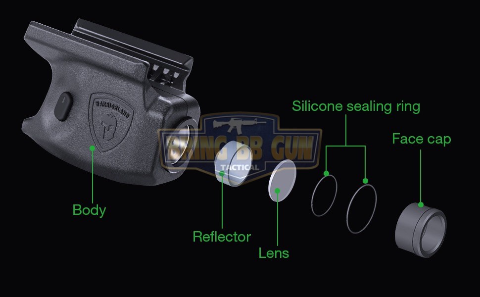 ไฟฉายติดปืน Sig Sauer P365 ยี่ห้อ Warriorland รุ่น SL-1