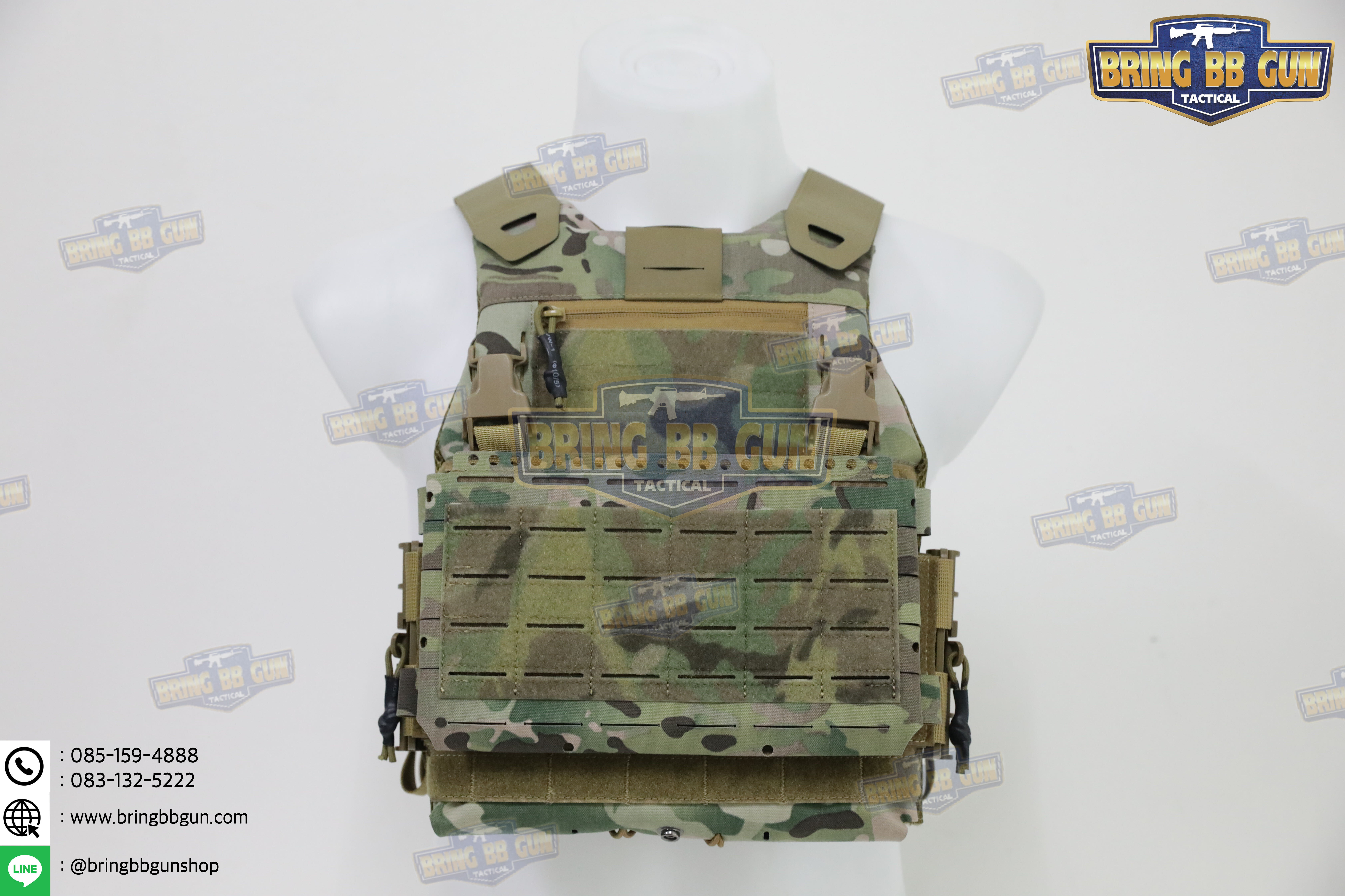 เสื้อเวส FCSK 3.7 (เสื้อเวส FCSK 3.0 + เพ้าแม็กกาซีน MK5 (5.56 แบบ3ช่อง)) (FCSK 3.7 Plate Carrier) (FCSK 3.0 + MK5 Front Flap)