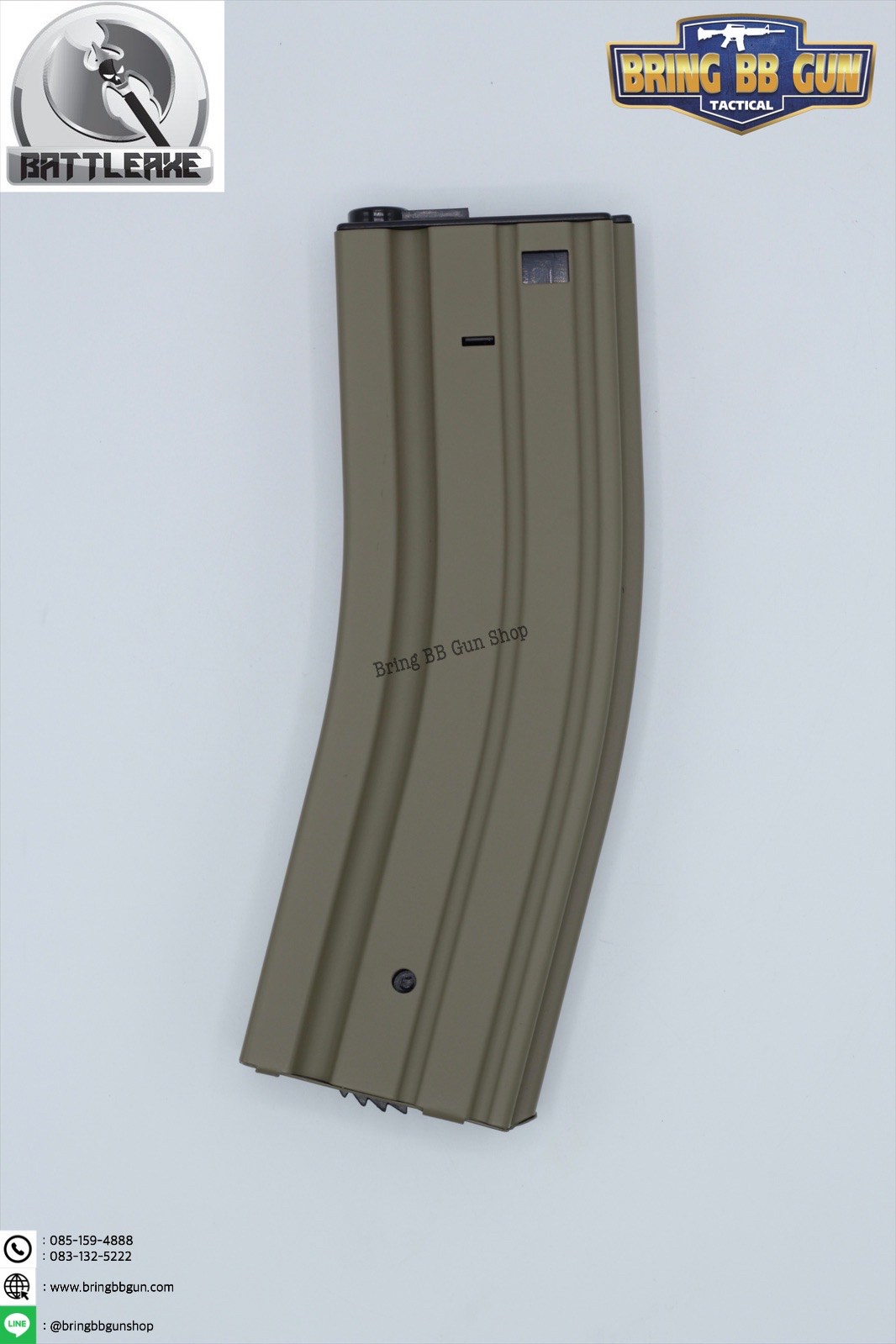 แม็กกาซีน M4 แบบปั่น ทรง เดิม(เหล็ก) รุ่น 500 นัด(รุ่นยาว) (M4 Hi-cap magazine)