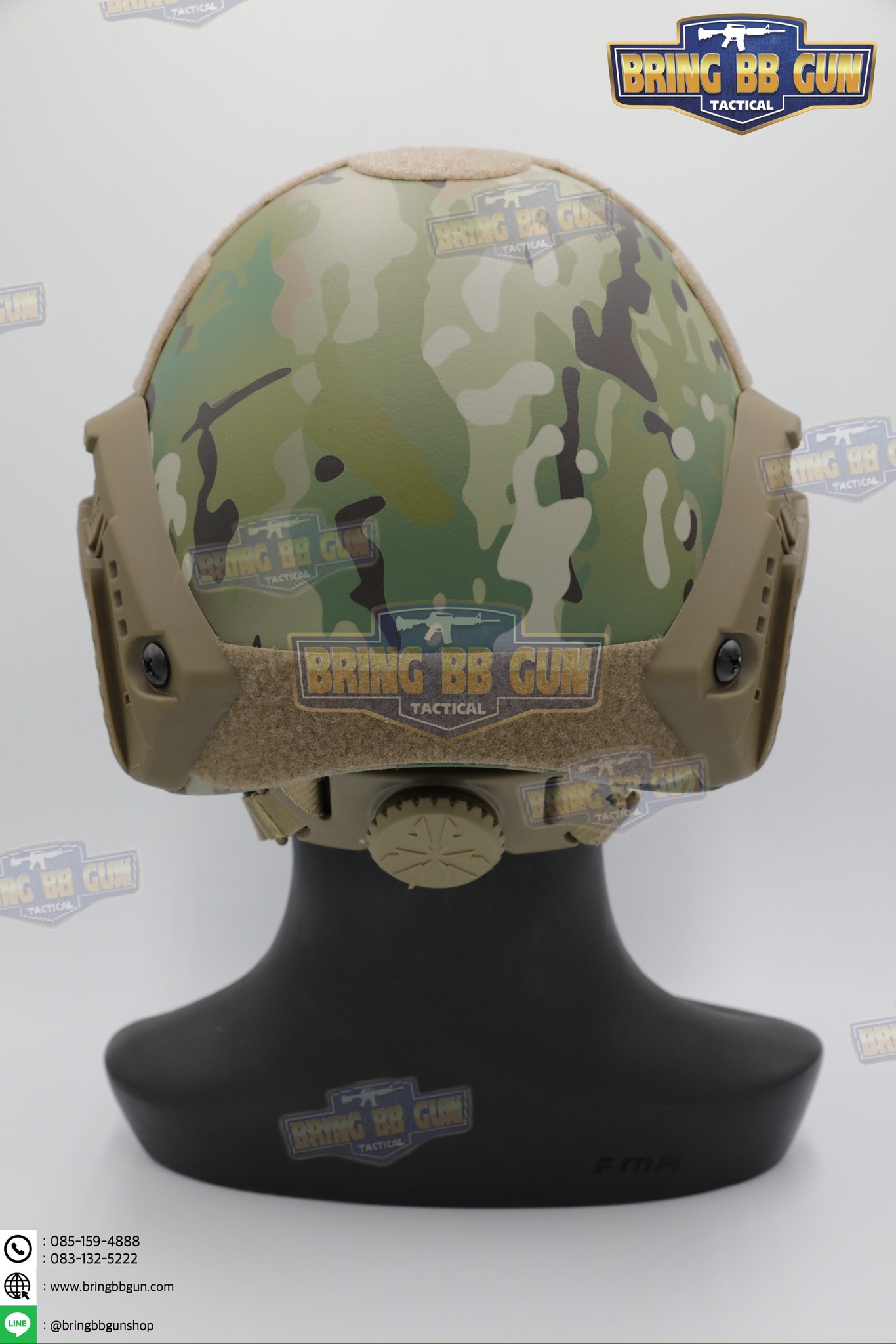 หมวก Fast ปรับท้ายทอยได้(หมวกฟาส) (Fast Helmet MH type) รุ่น Upgrade Version No holes ปรับรัดท้ายทอย