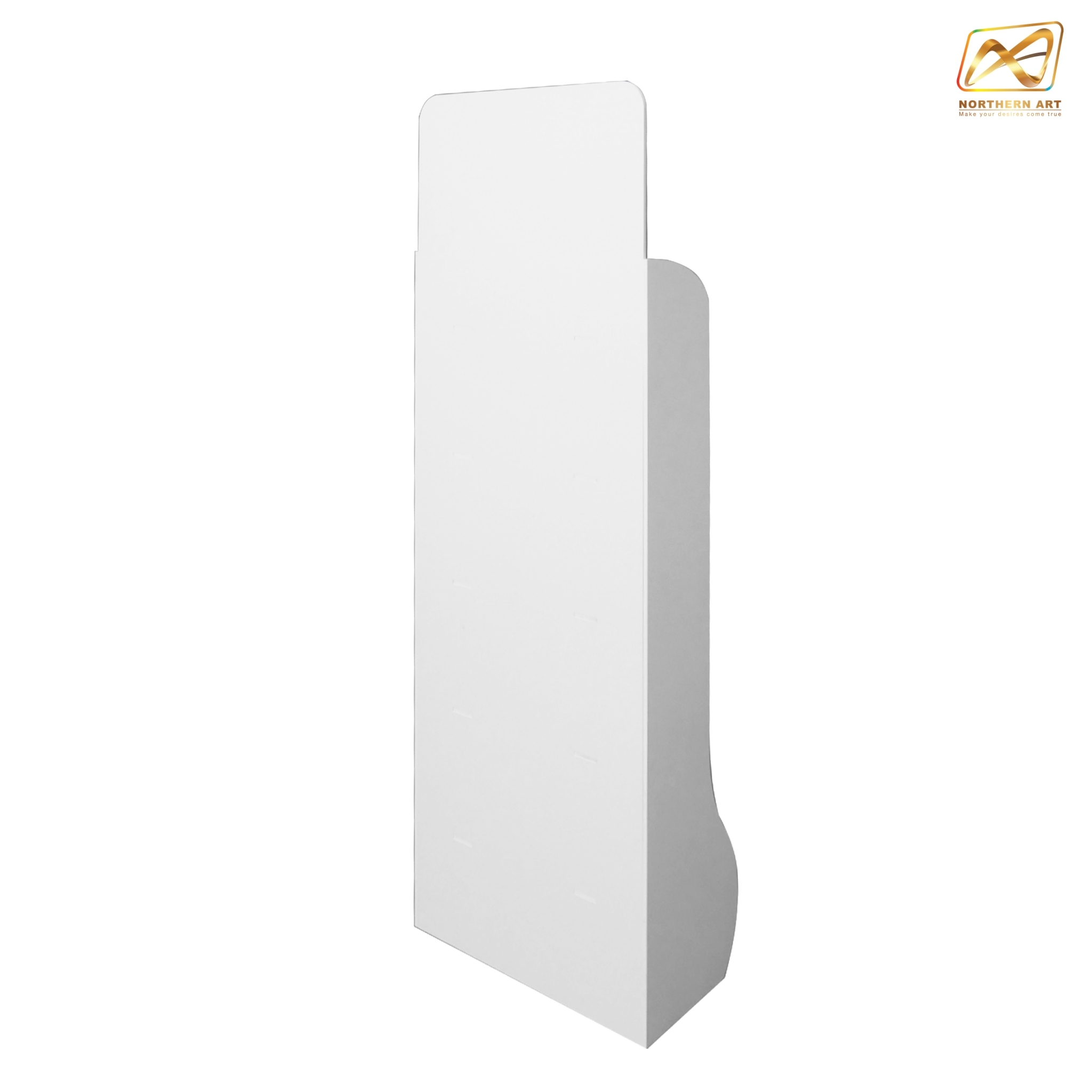 ชั้นวางสินค้าพลาสวูด 5 ชั้น ขนาด (W)55 x (D)25 x (H)160 ซม.พลาสวูดหนา 8 มม.พร้อมงานพิมพ์