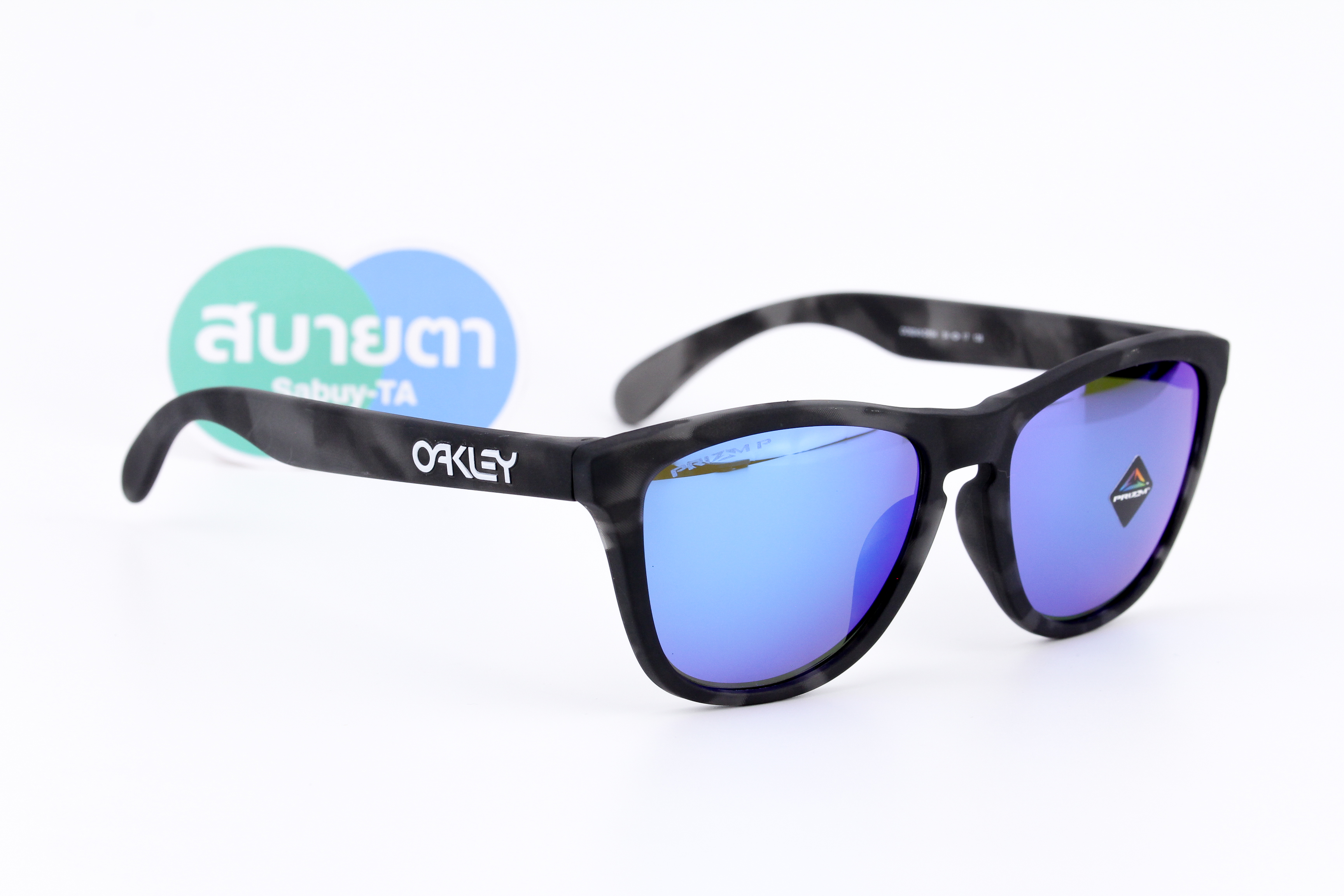Oakley Frogskins Matte Black Tortoise/Prizm Sapphire Polarized SKU#OO9245-D8 (Asian Fit)