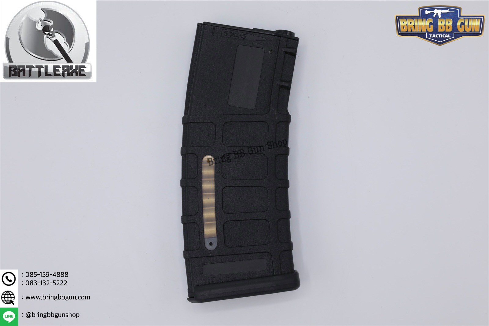 แม็กกาซีน M4 ยี่ห้อ Battle Axe แบบstand ❌ไม่ต้องปั่น❌มี4ทรงให้เลือก ทรง P-mag / ทรง EPM / ทรง 002 / ทรง IMI Lancer