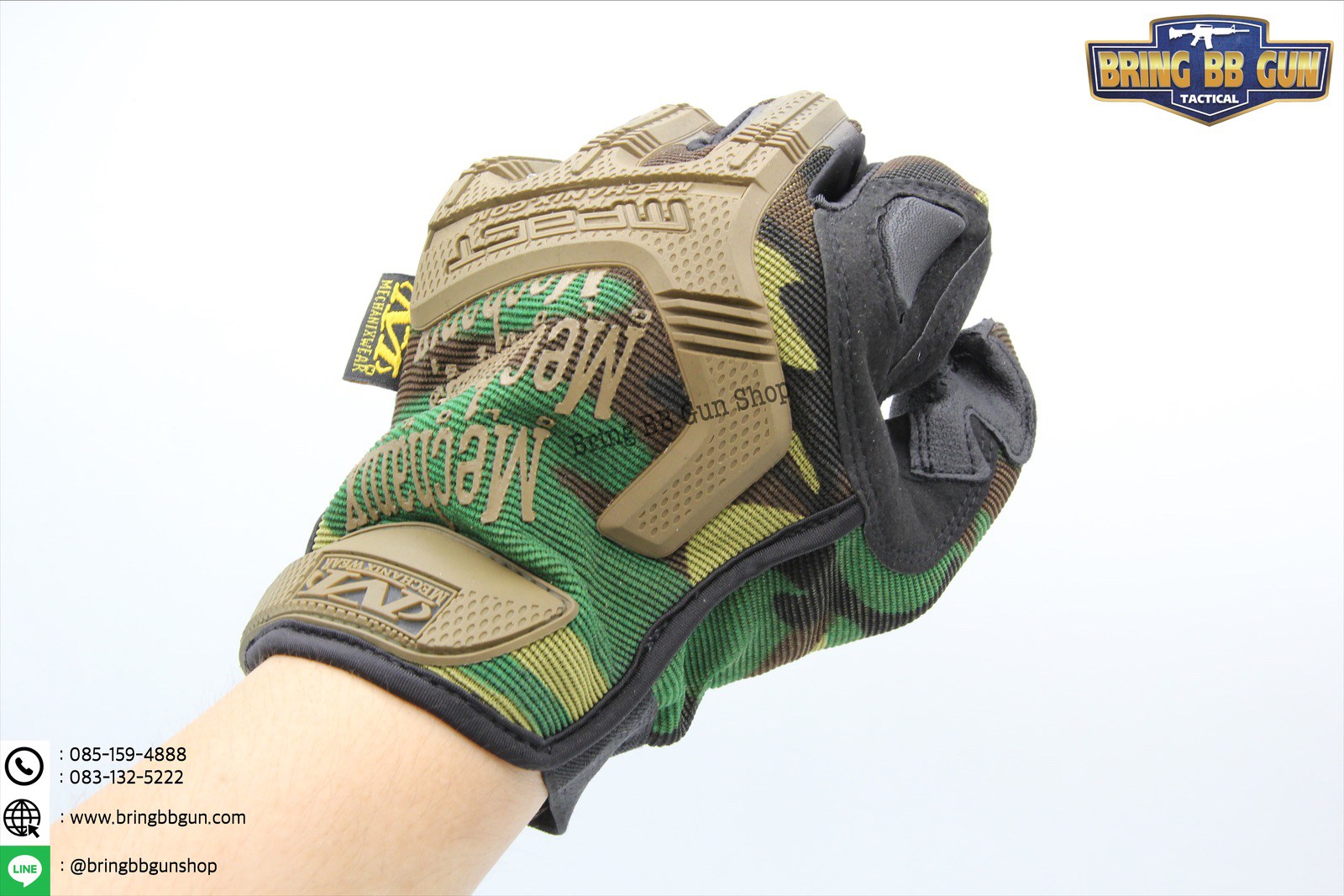 ถุงมือเต็มนิ้ว ยี่ห้อ Mechanix รุ่น M-Pact