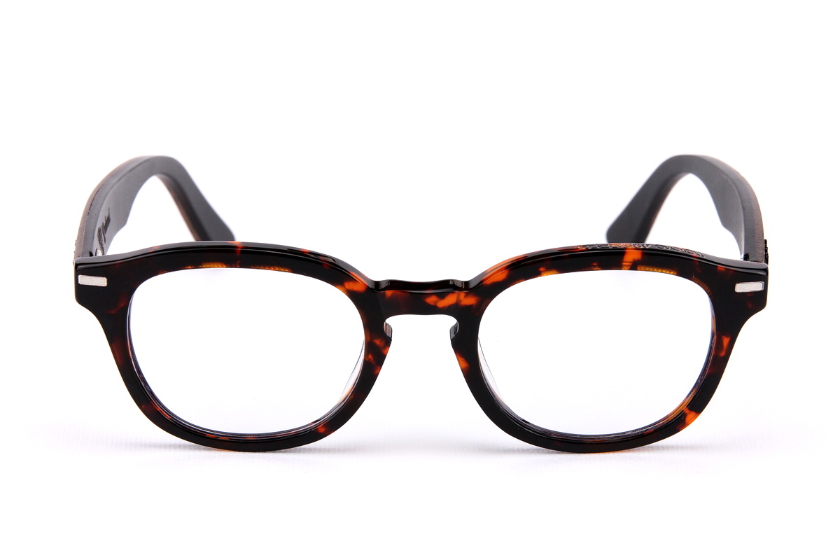 กรอบแว่นสายตาขาไม้ Weekend Duet Collection Tokyo Havana (Dark)