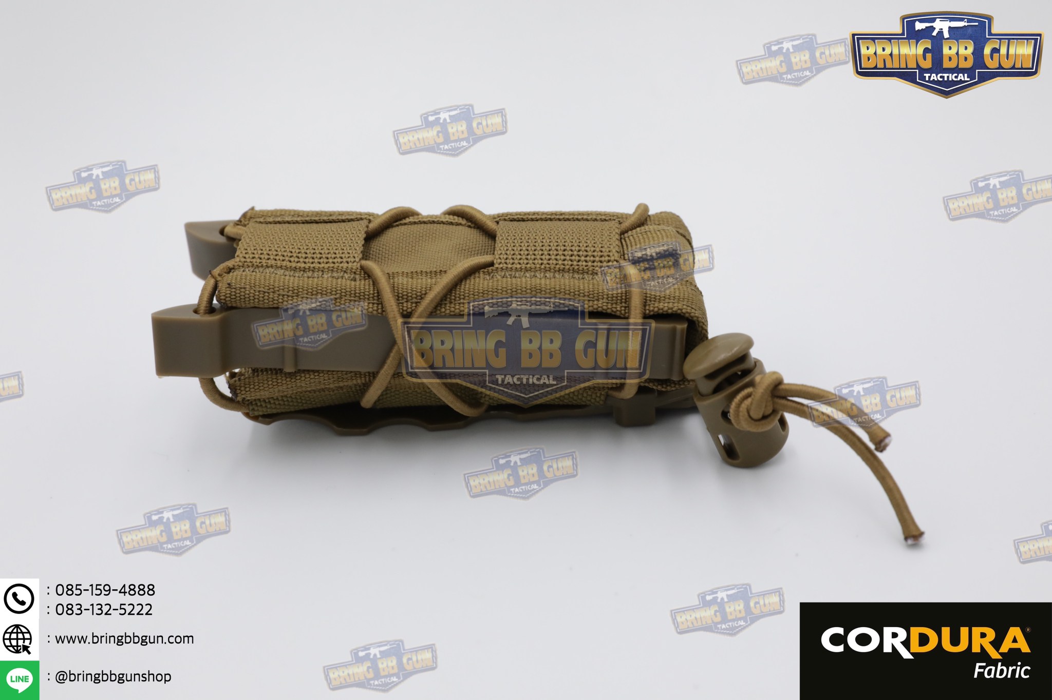 เพ้าแม็กกาซีน ทรง Tiger รุ่น 9mm. (ซองแม็กกาซีนเดี่ยวทรง TACO) (Tiger Type 9mm.) (Tiger Type 9mm. Magazine Pouch) (Magazine Pouch)