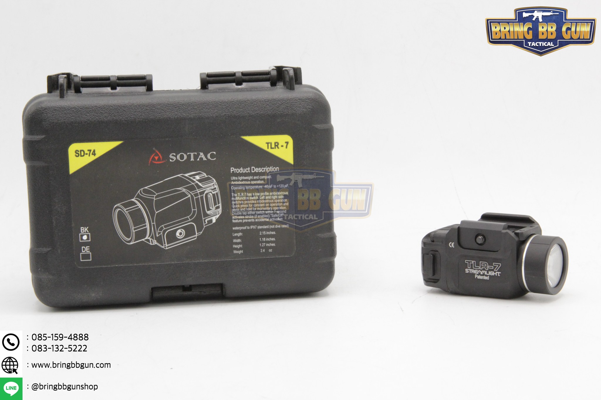 ไฟฉายติดปืนสั้น ทรง Streamlight รุ่นTLR-7