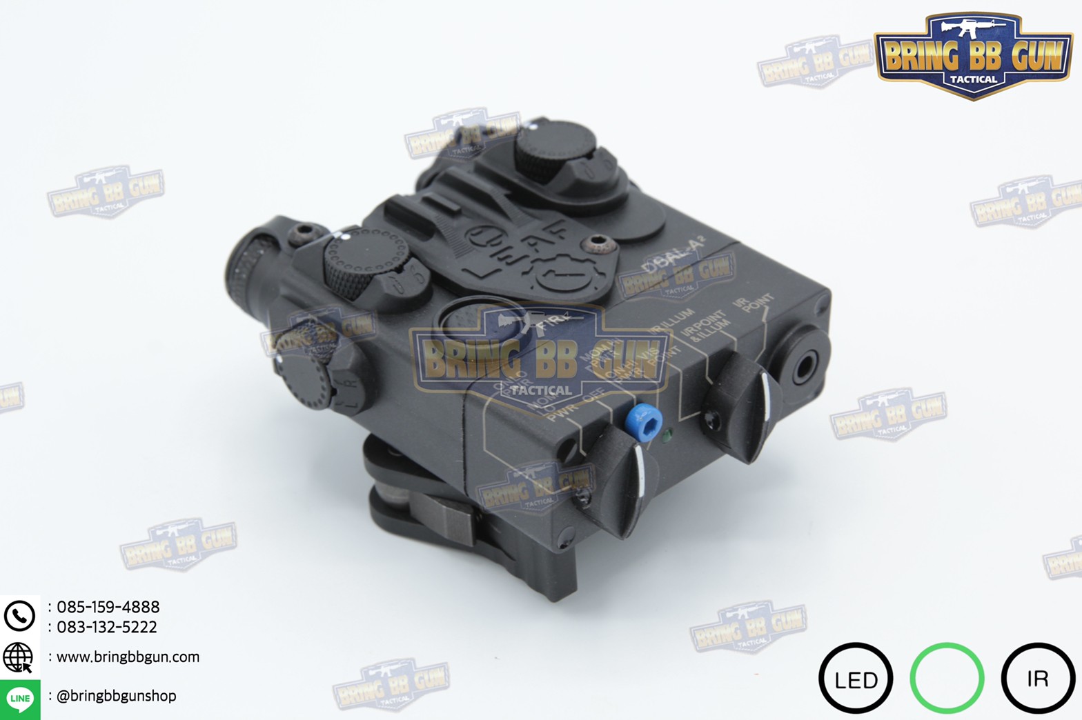 กล่องANPEQ-15A รุ่น DBAL-A2 บอดี้พลาสติก (Dual Beam Aiming Laser - Advanced2)