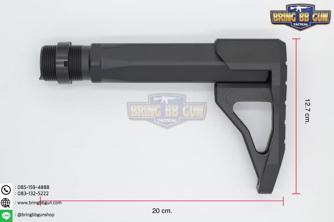 ชุดพานท้าย Phase 5 รุ่น Mini Stock (Phase 5 Universal Mini Stock for M4 GBB)