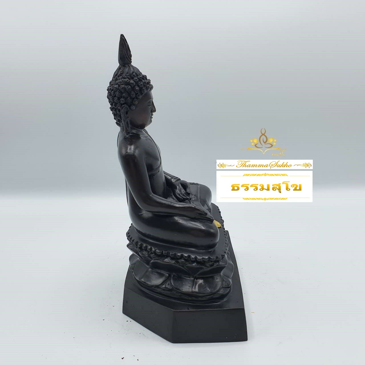 พระไพรีพินาศ ทองเหลืองรมดำ หน้าตัก 3 นิ้ว