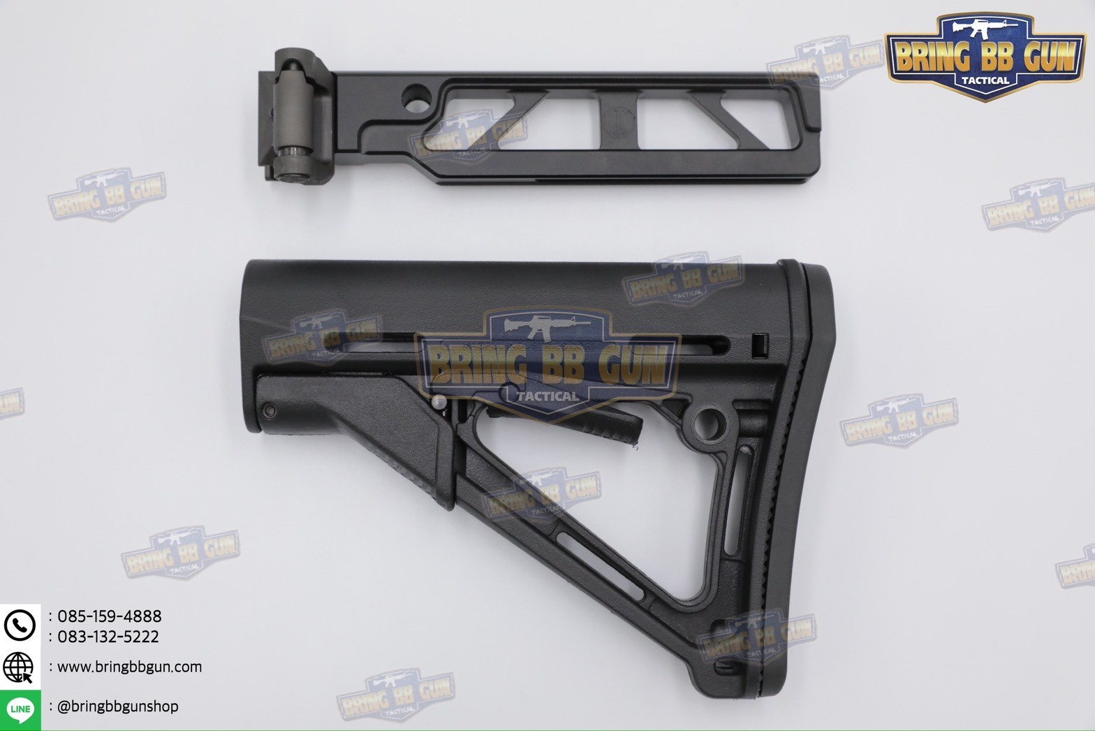 แกนพานท้ายพับได้ทรง JMAC สำหรับ Sig Sauer MPX/MCX รุ่น JMAC ST-6 Skeletonized Tube (Folding Adapter) (1913 Adapter) (JMAC) (MCX) (MPX) (1913)