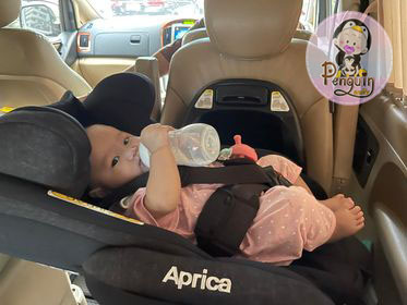 คาร์ซีทมือสอง Aprica Fladea Grow DX (Isofix) สีน้ำตาล