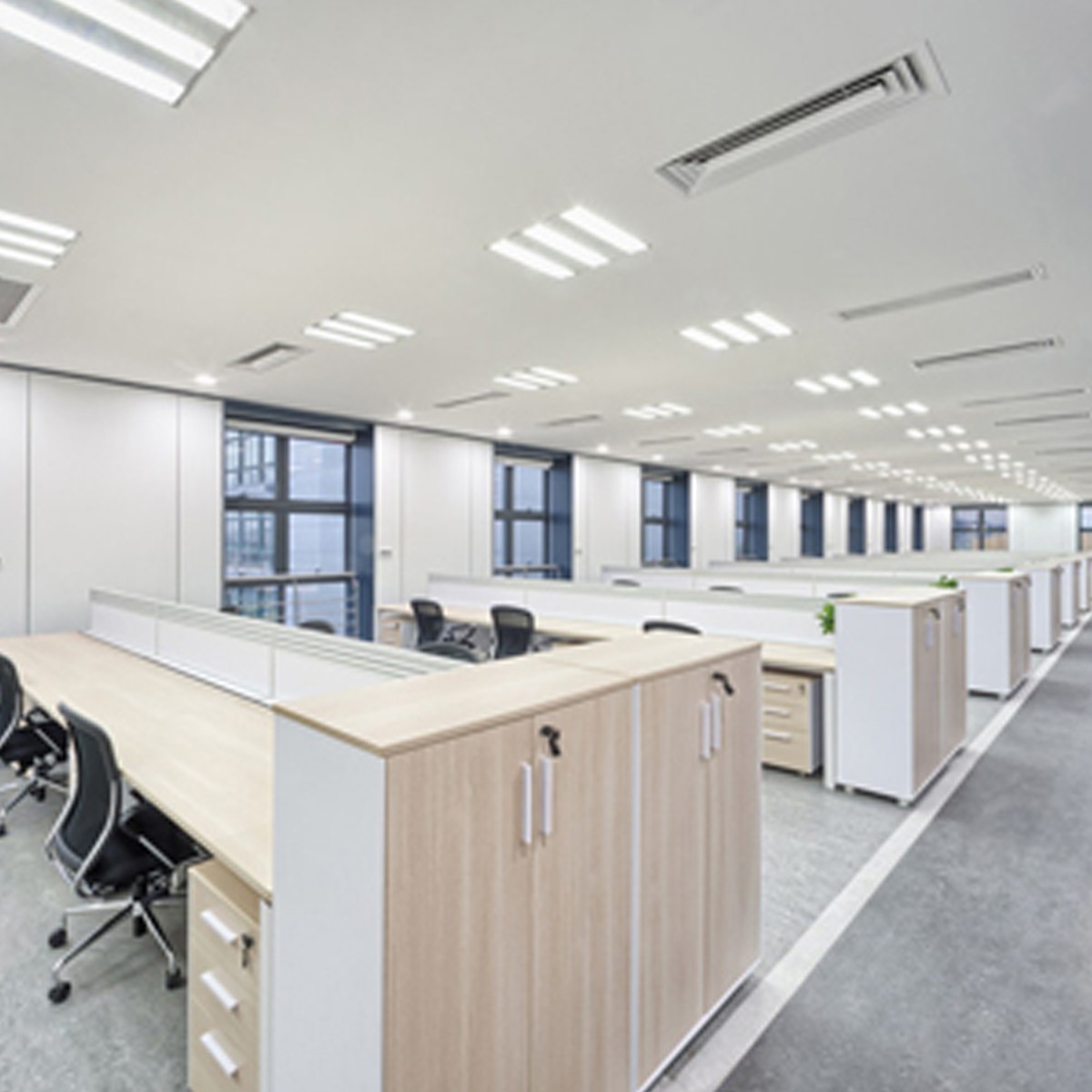 โคมทีบาร์ฝังฝ้า FSL-T-BAR-600x600m แสงขาวและแสงวอร์มไวท์