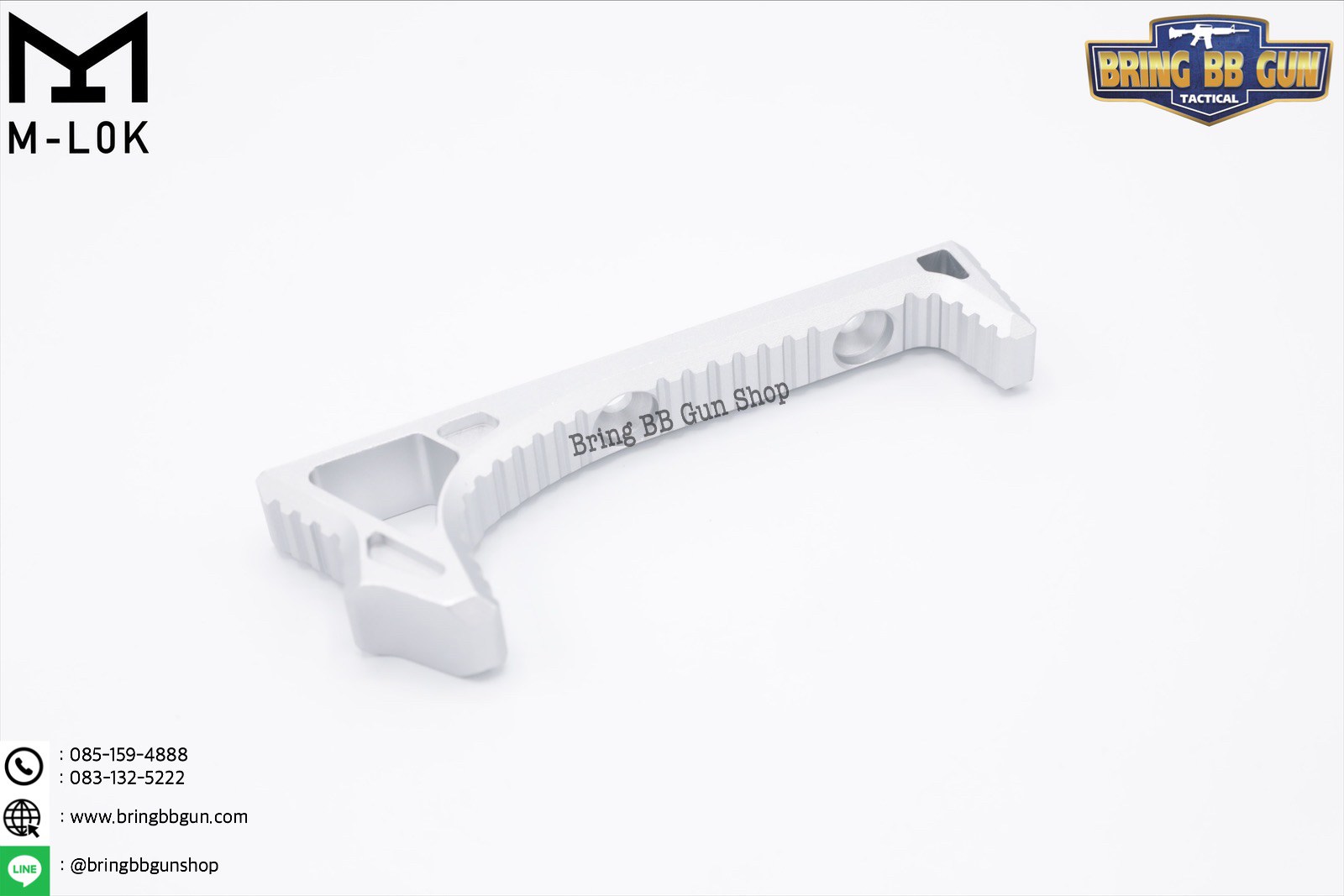 กริ๊ปมือหน้า ยี่ห้อ Castellan รุ่น Curve Foregrip CNC M-Lok (ใช้ได้กับชุดหน้าระบบราง M-Lock เท่านั้น)