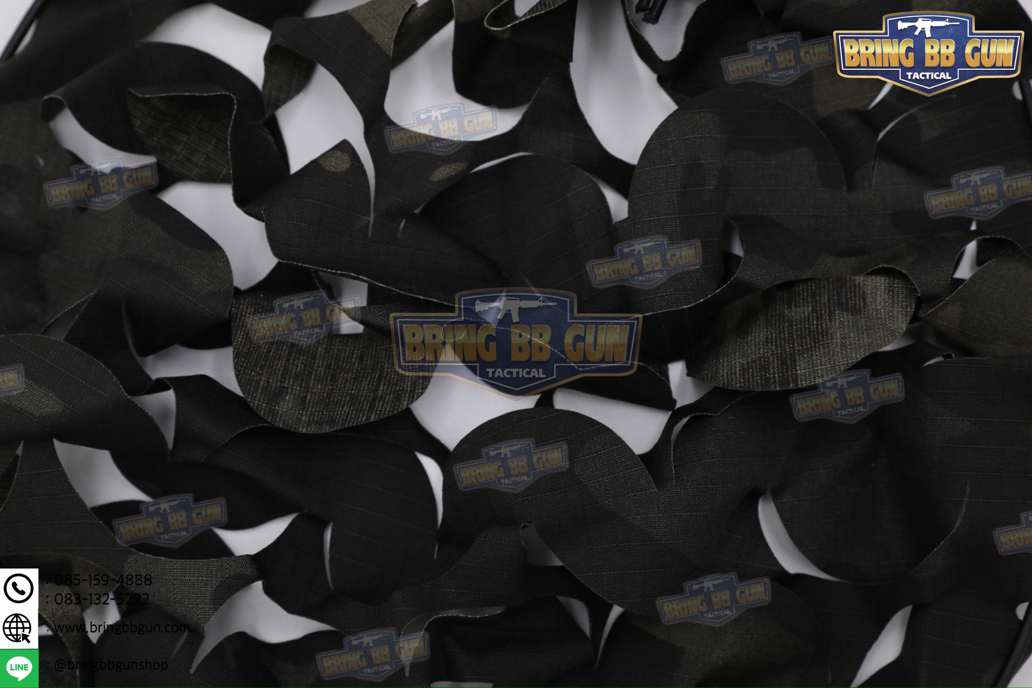 ผ้าคลุมหมวกฟาส แบบตาข่ายพราง (ผ้าคลุมหมวกสำหรับพรางตัว) (Lightweight laser cut helmet cover) (Ghillie Helmet Cover)